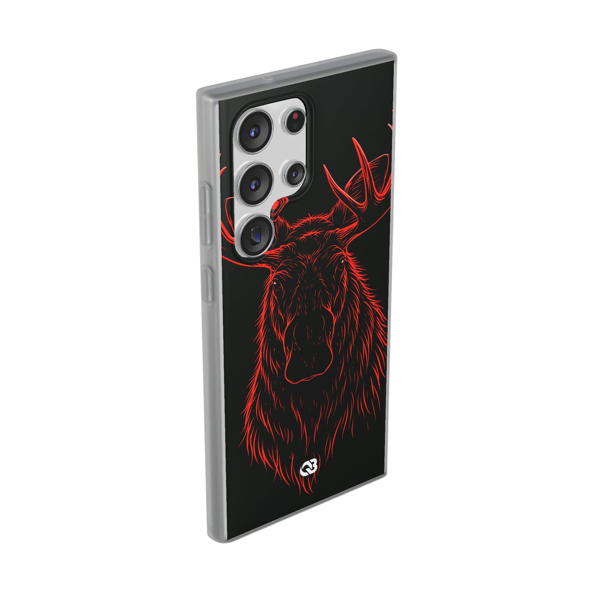 Crimson Horizon Moose · Lite Phone Case for Samsung · Black