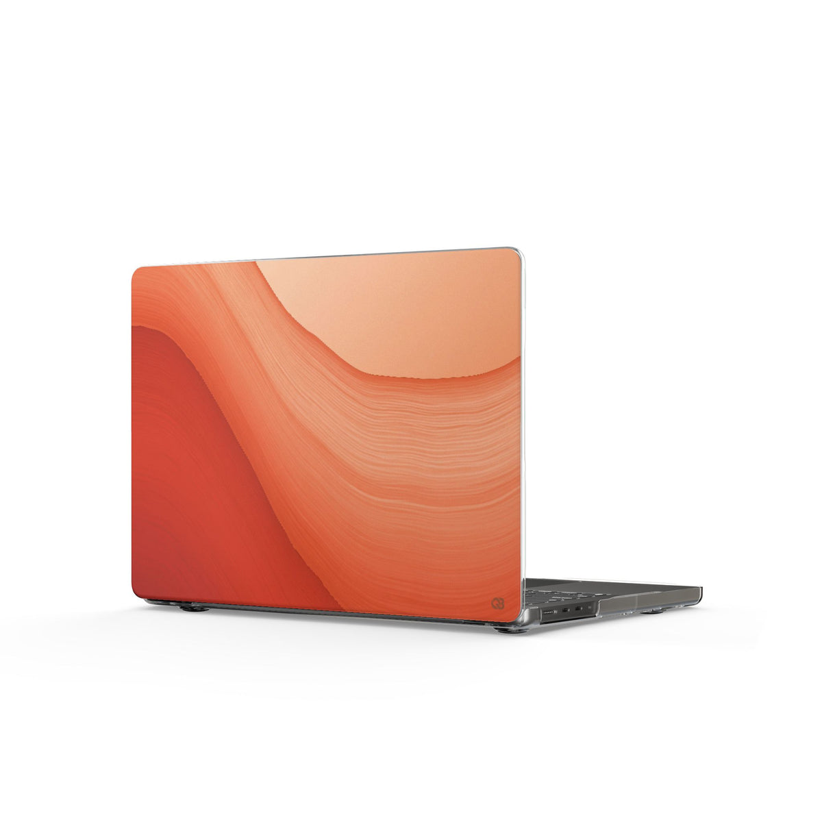Terracotta Flow · Clear Hard Case for MacBook · Orange