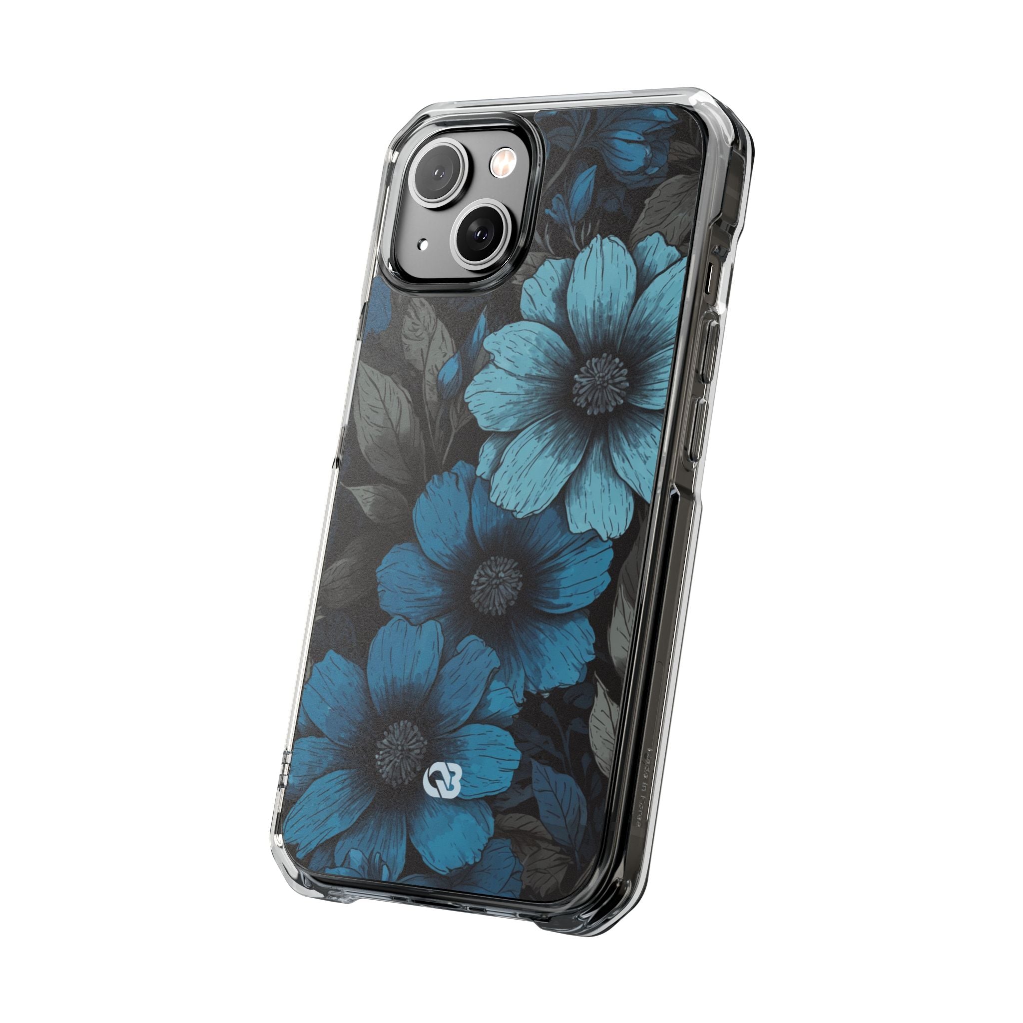 Obsidian Blue Petals · Impact Telefoncover til iPhone · Magsafe