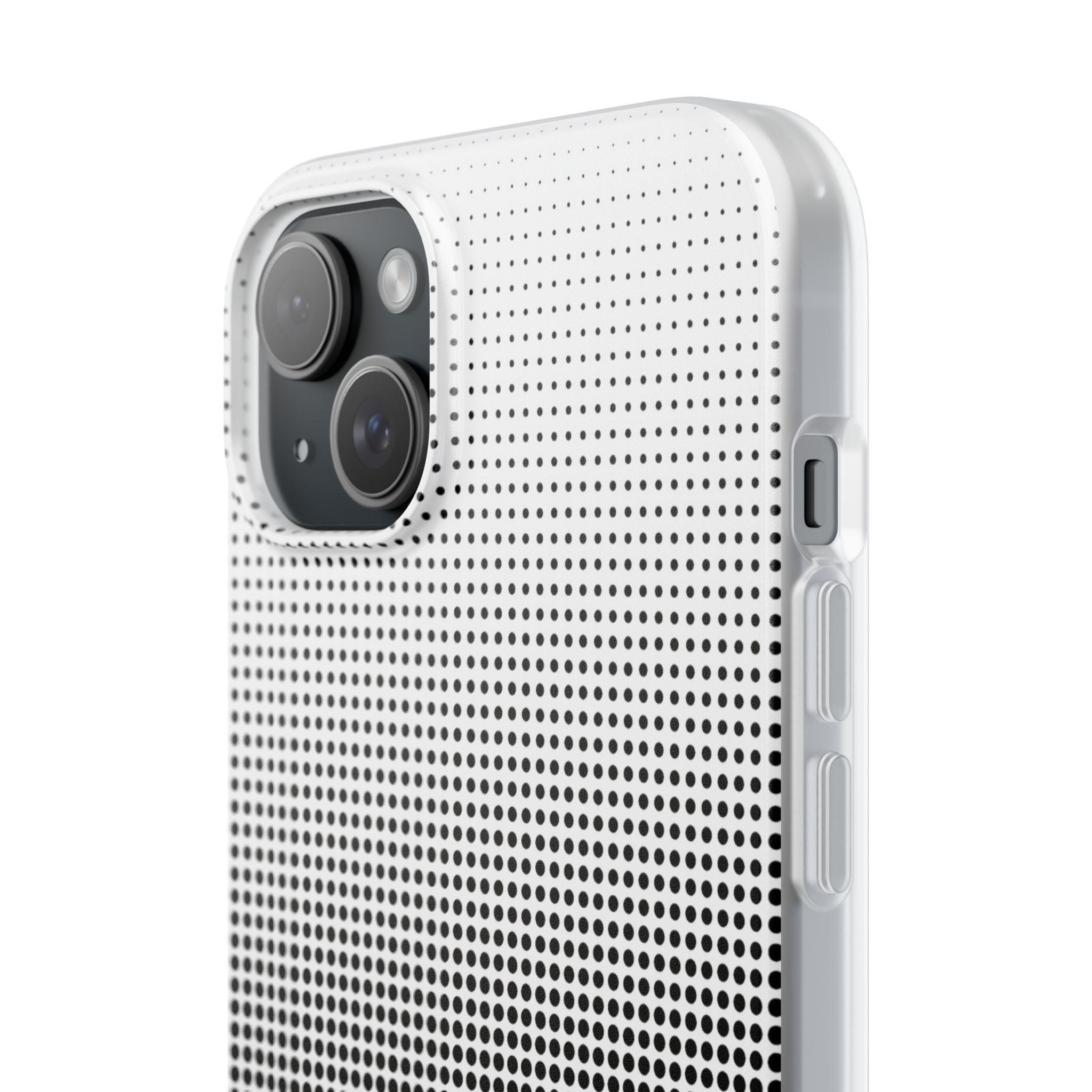 Black Lite Phone Case for iPhone - Obsidian Halftone Flux