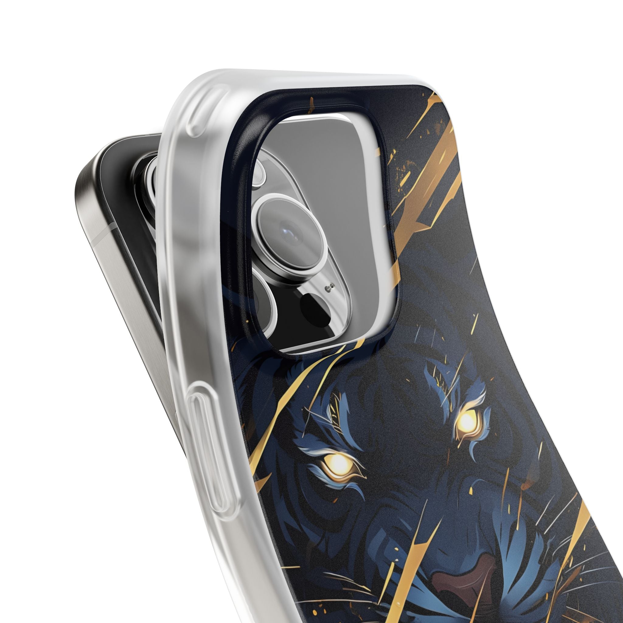 Obsidian Gold Predator · Soft Coque de téléphone pour iPhone