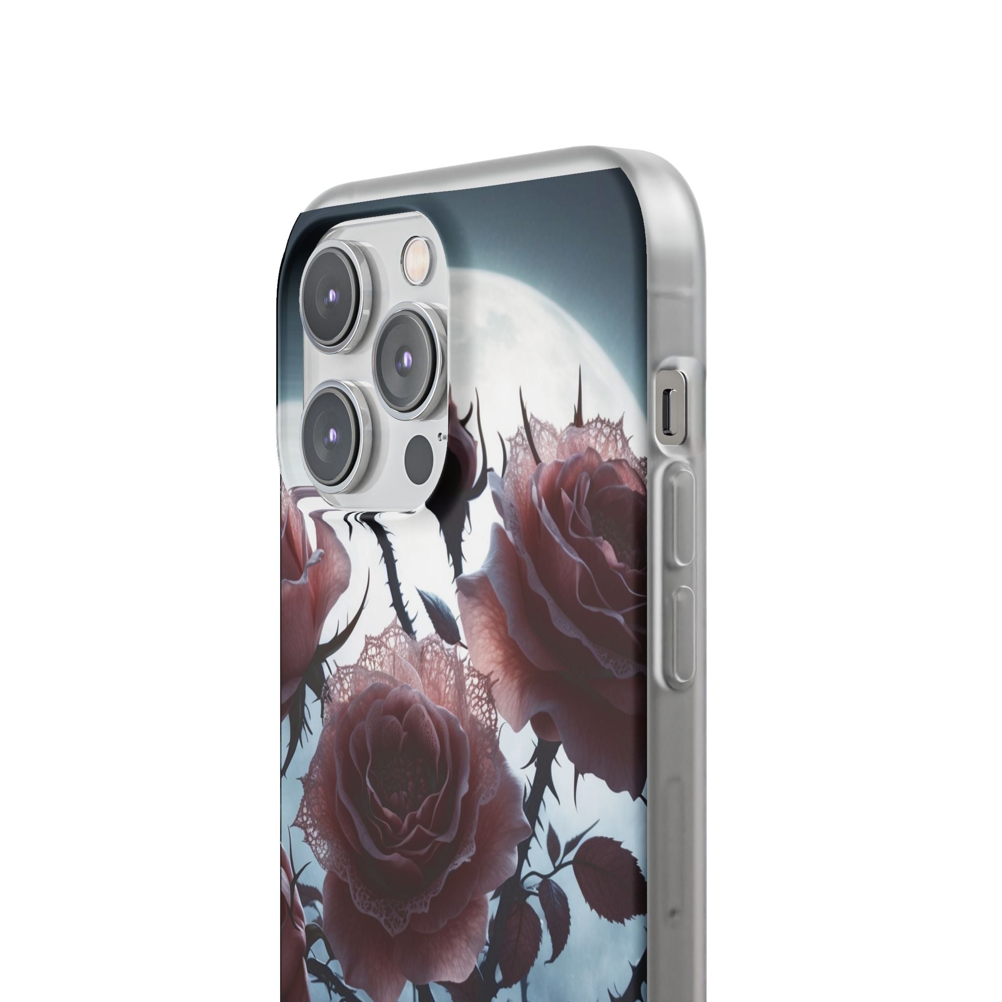 Lunar Lace Petals · Soft Coque de téléphone pour iPhone