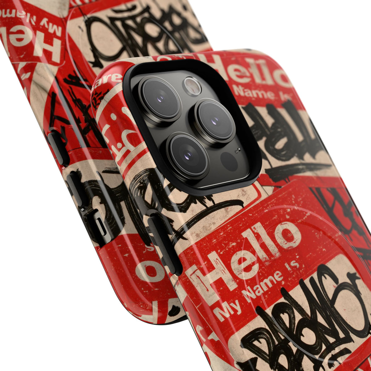 Slap Tag Collage · Tough 2.0 Magnetic Phone Case for iPhone · Red