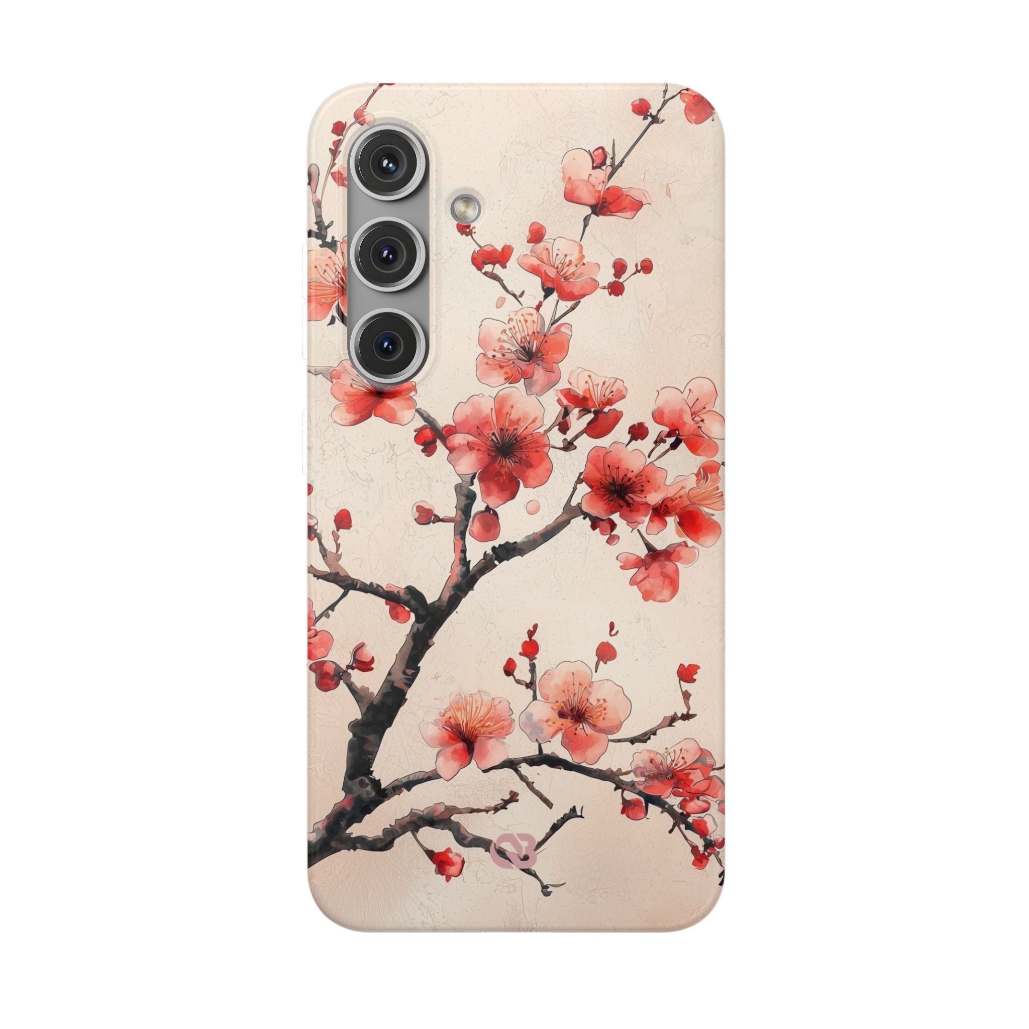 Crimson Silk Flora · Soft Phone Case for Samsung