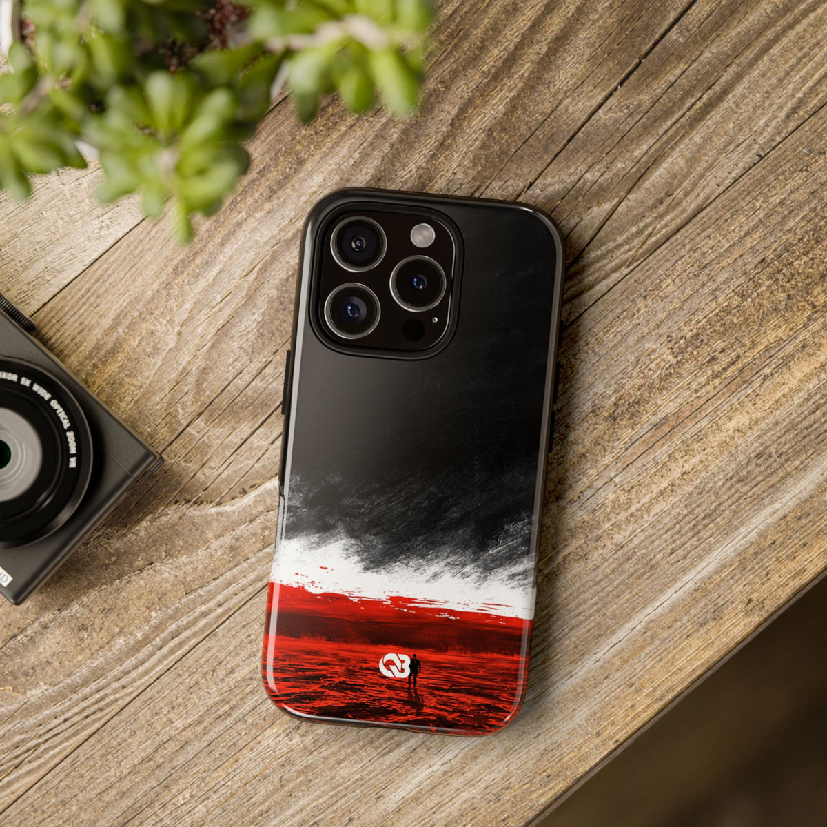 Crimson Horizon · Tough Phone Case for iPhone · Black