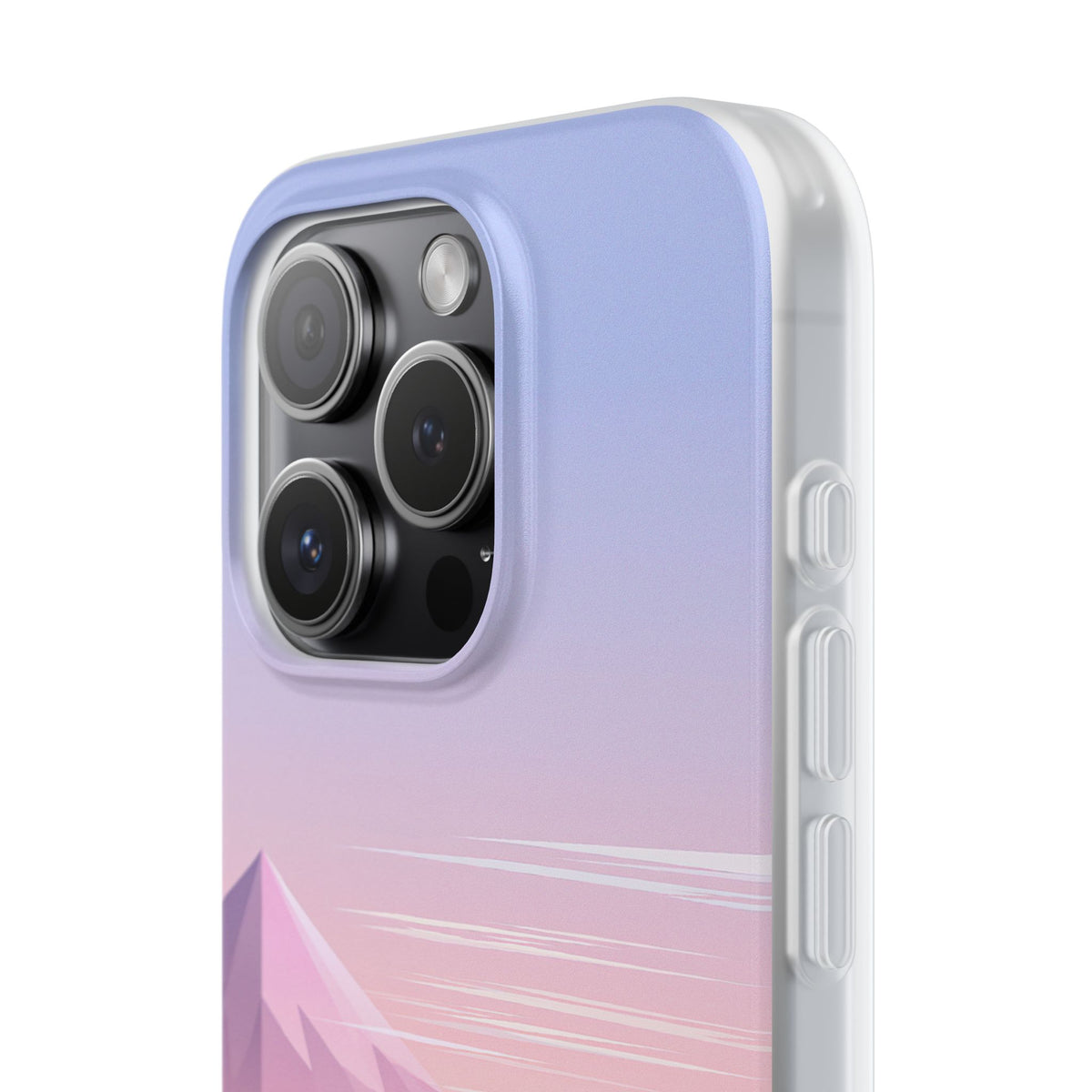 Purple Lite Phone Case for iPhone - Lavender Alpine Dawn