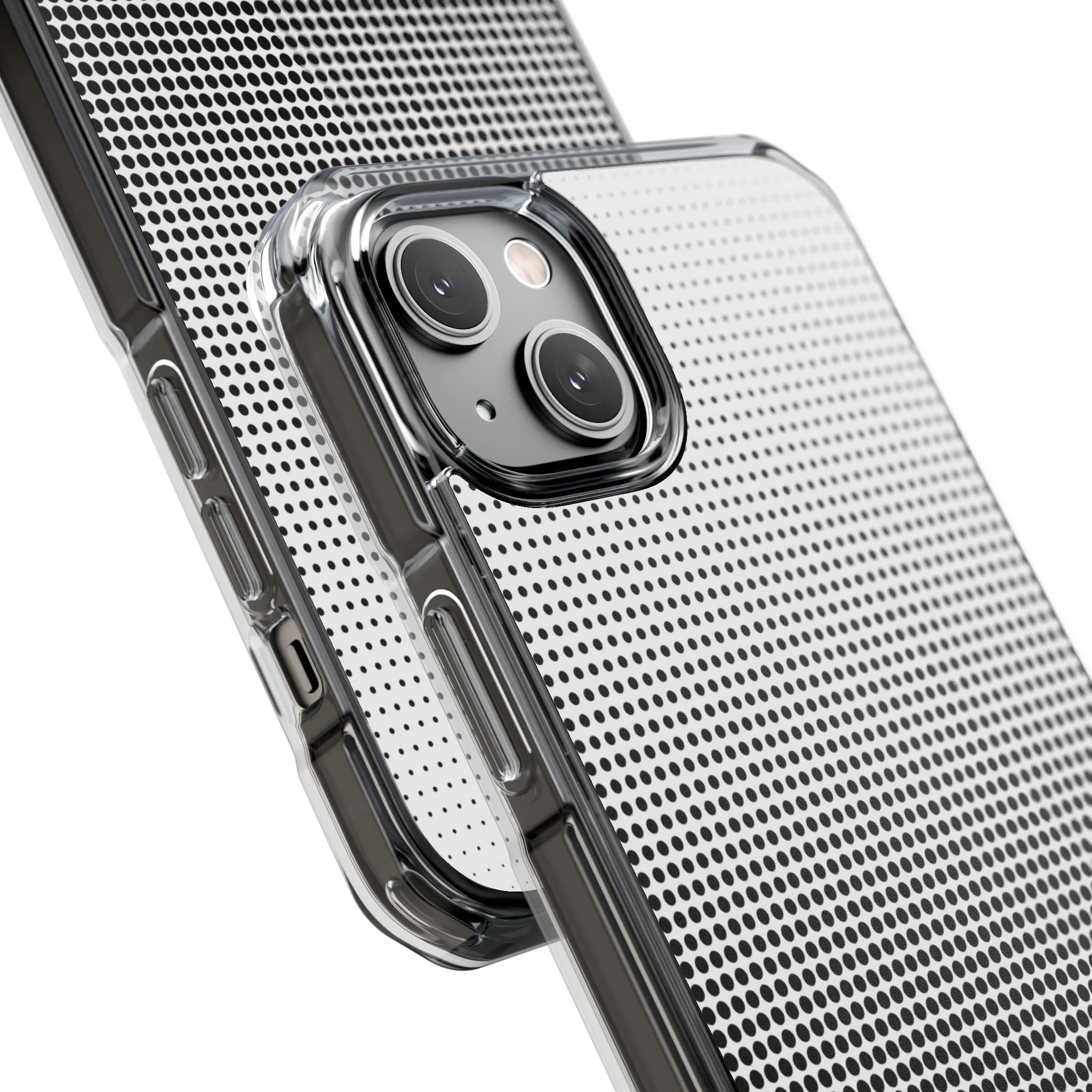 Black Impact MagSafe Phone Case for iPhone - Obsidian Halftone Flux