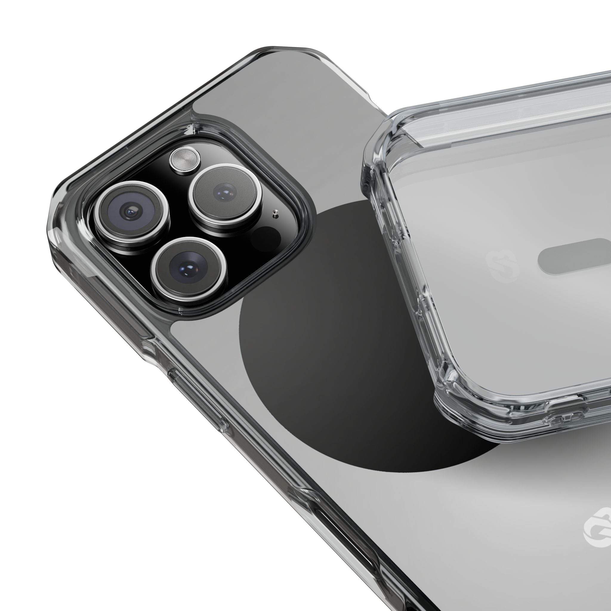 Grey Impact MagSafe Phone Case for iPhone - Matte Onyx Sphere