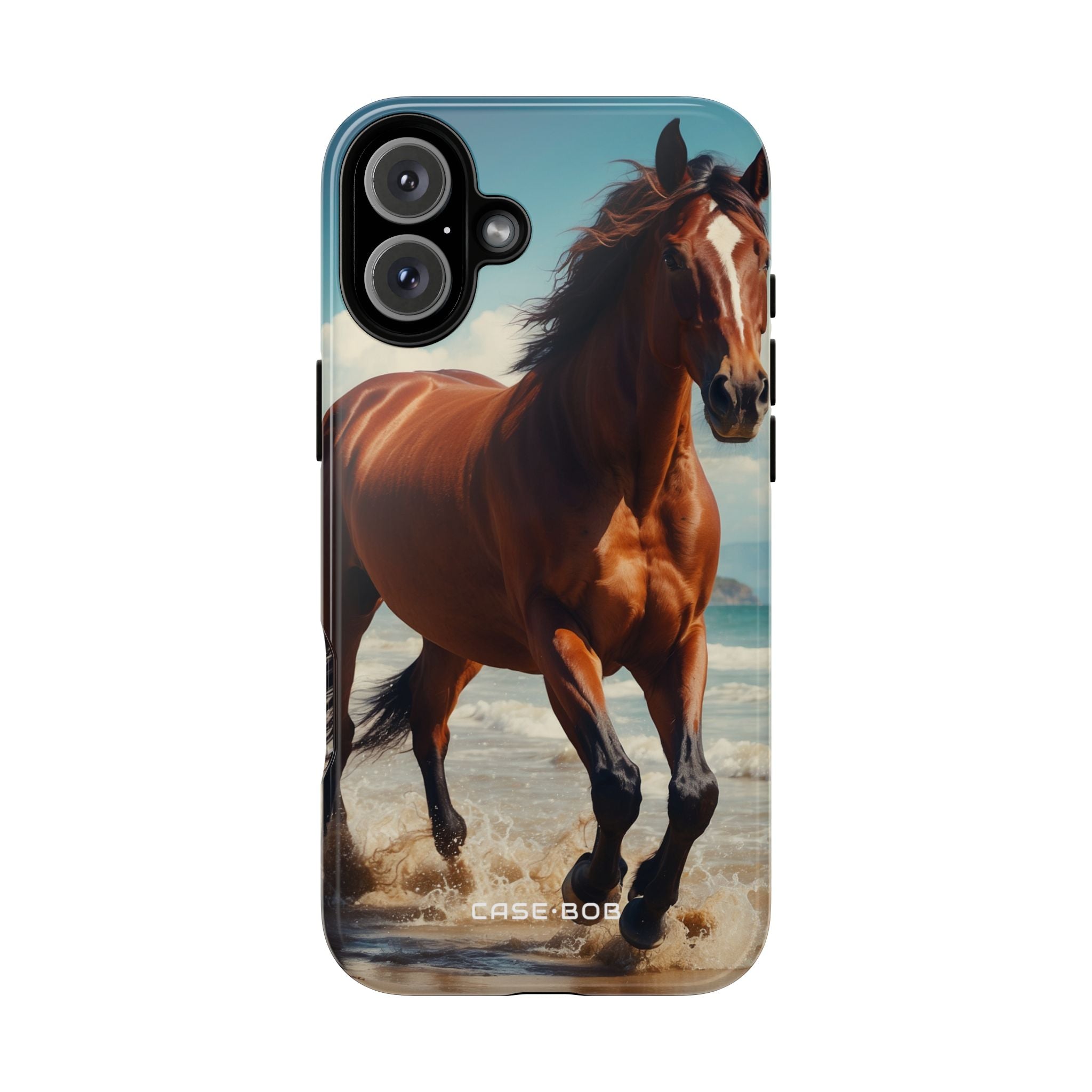 Brown Stallion Splash iPhone 16 Plus Case - Tough