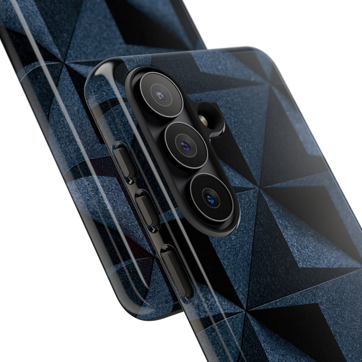 Blue Tough Phone Case for Samsung - Indigo Basalt Facets