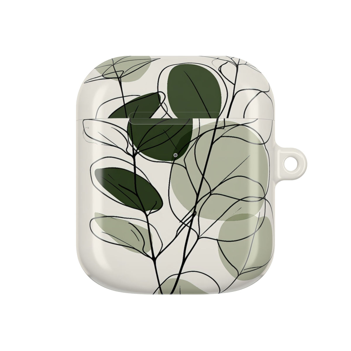 Eucalyptus Foliage Study · Hard Case for AirPods & AirPods Pro · Green
