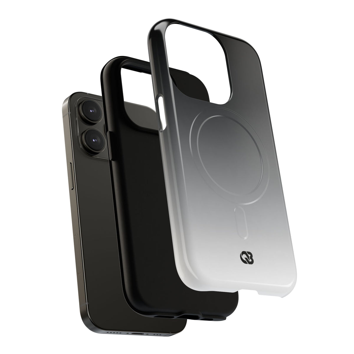 Noir Ombre Fade · Tough 2.0 Magnetic Phone Case for iPhone · Black