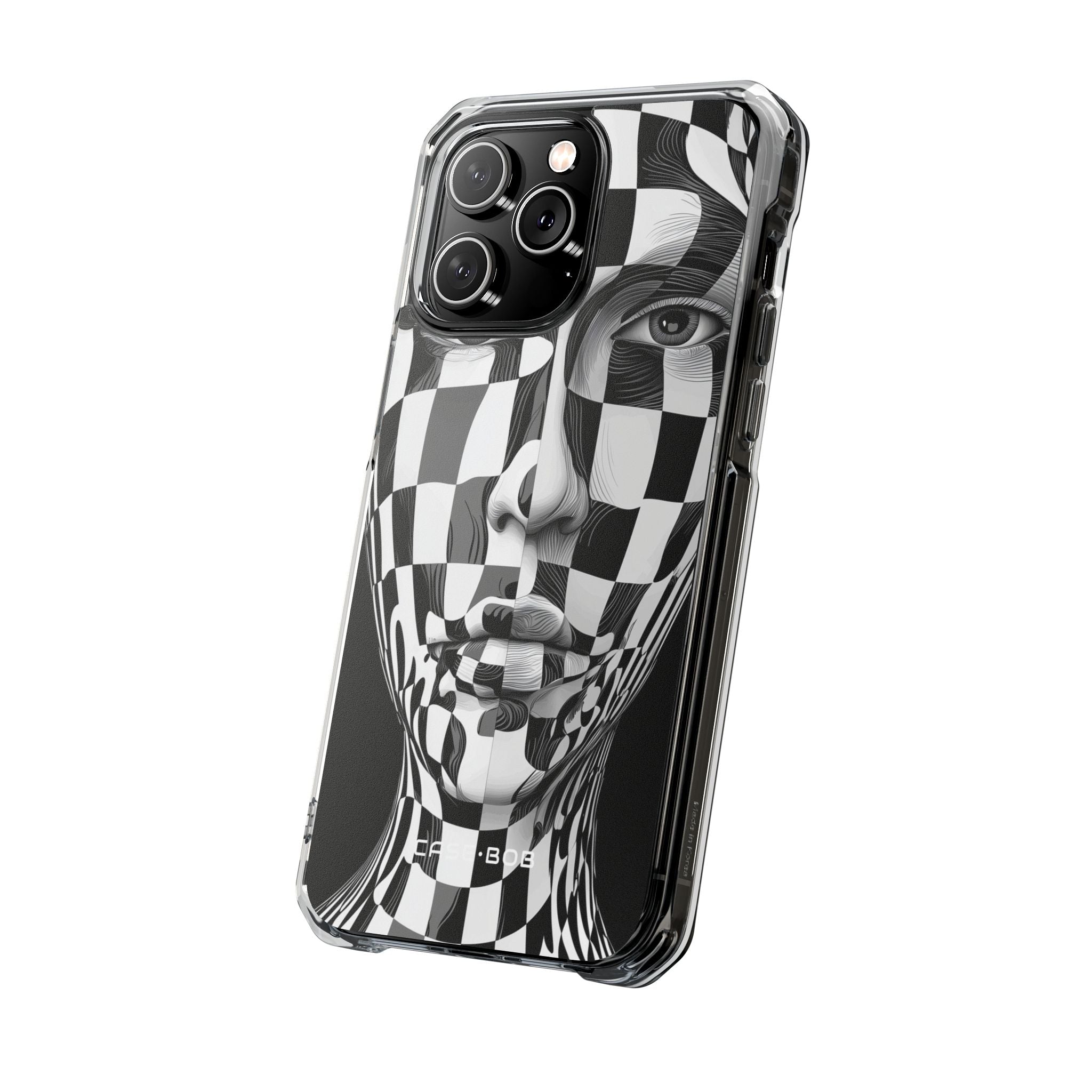 Checkered Face iPhone 14 Pro Max Case - Impact
