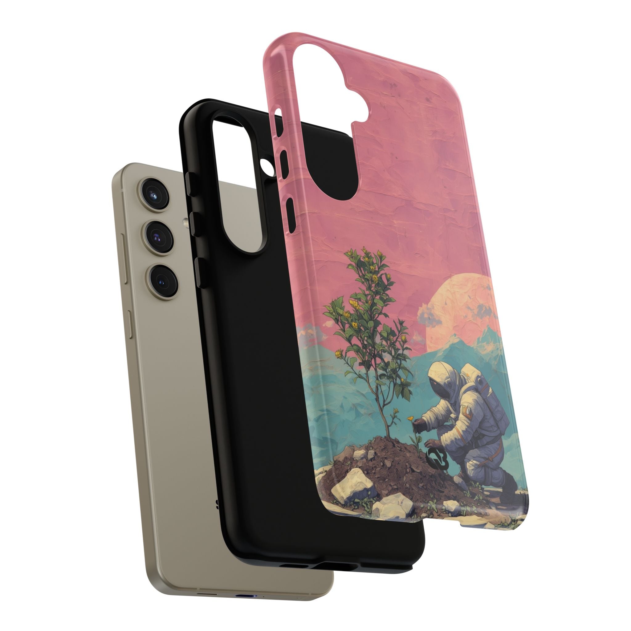 Lunare Pastellblüte · Tough Handyhülle für Samsung