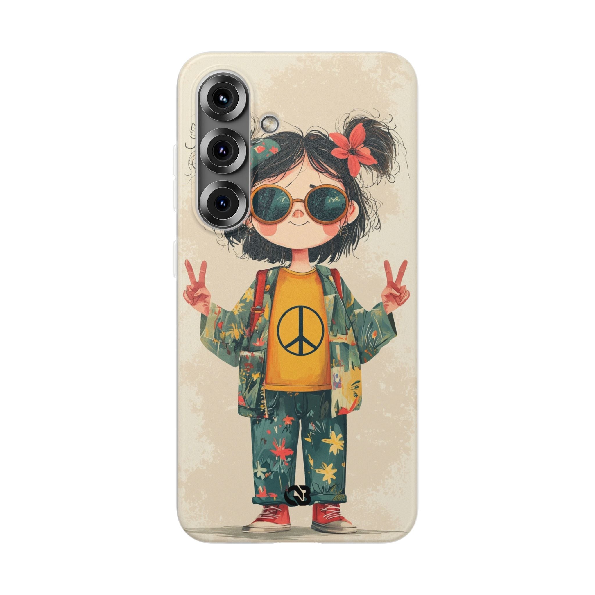 Retro Peace Girl · Soft Θήκη για Samsung