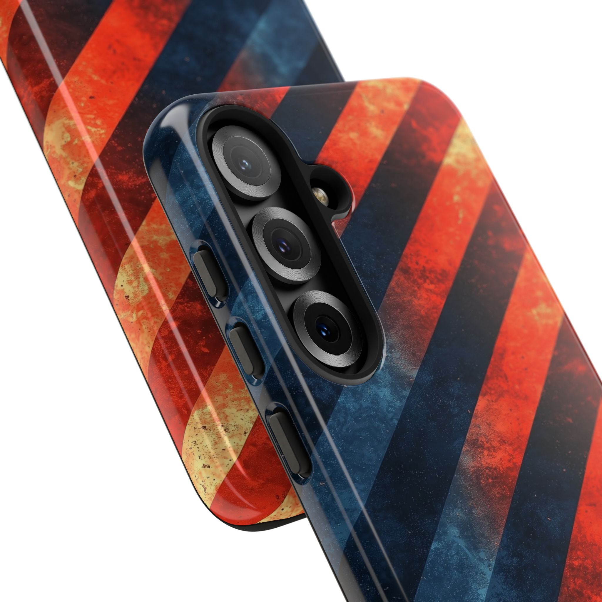 Diagonale Streifen Blaze Samsung S25 Plus Case - Tough