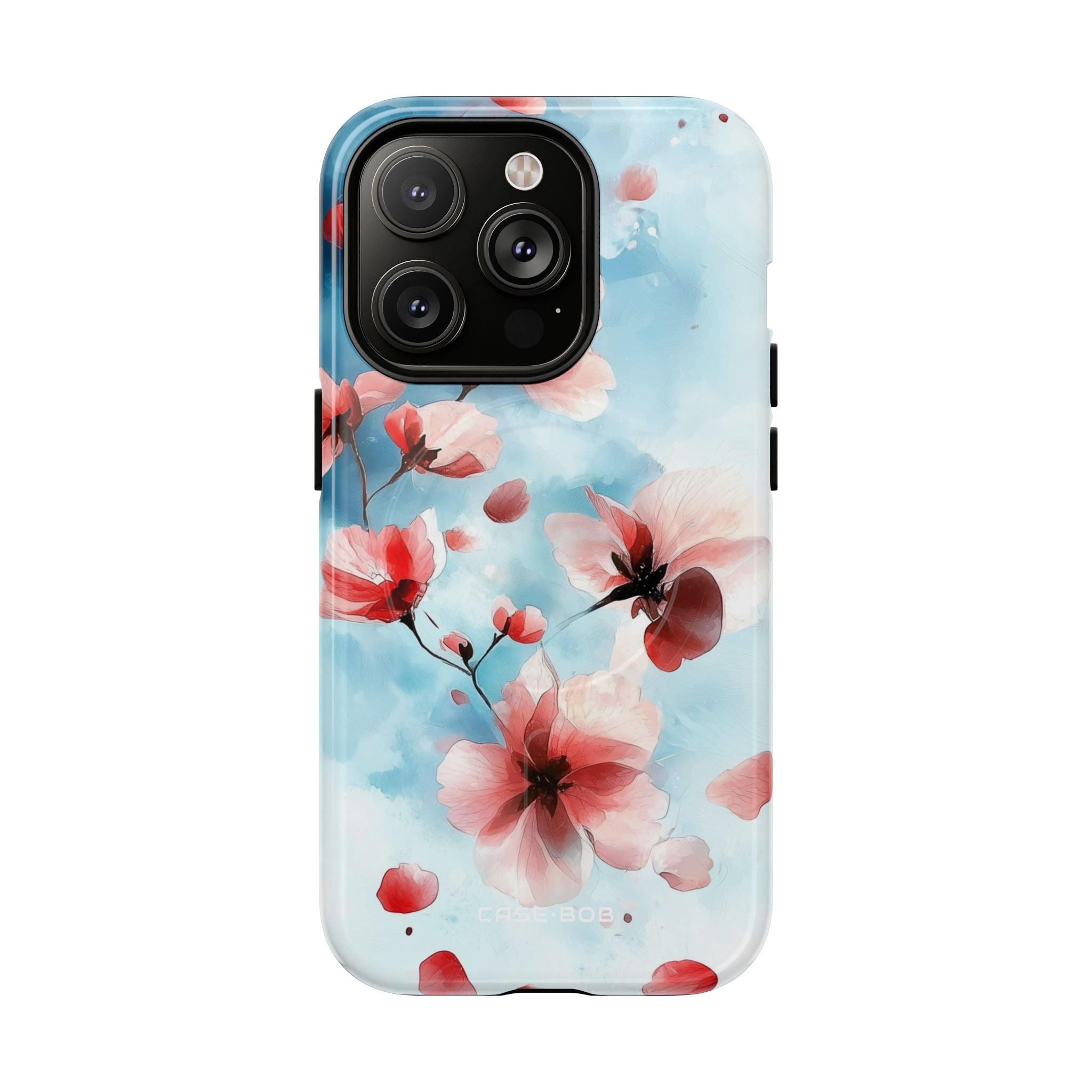 Roze Bloesem Drift iPhone 14 Pro Hoesje - Tough+