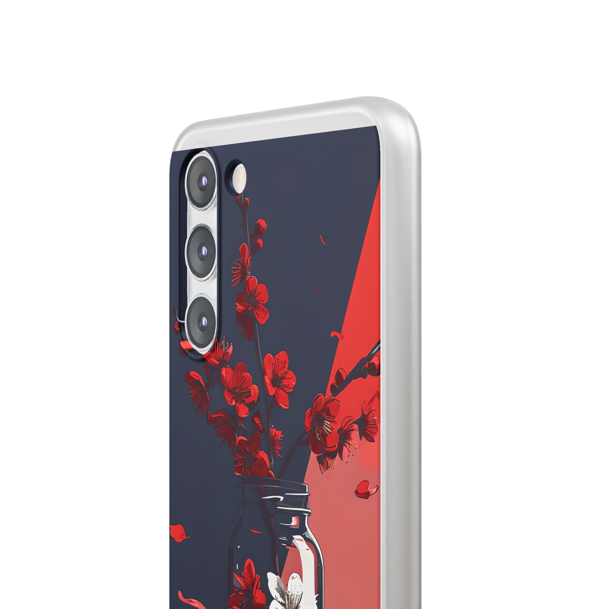 Crimson Blossom Jar · Custodia Soft per Samsung