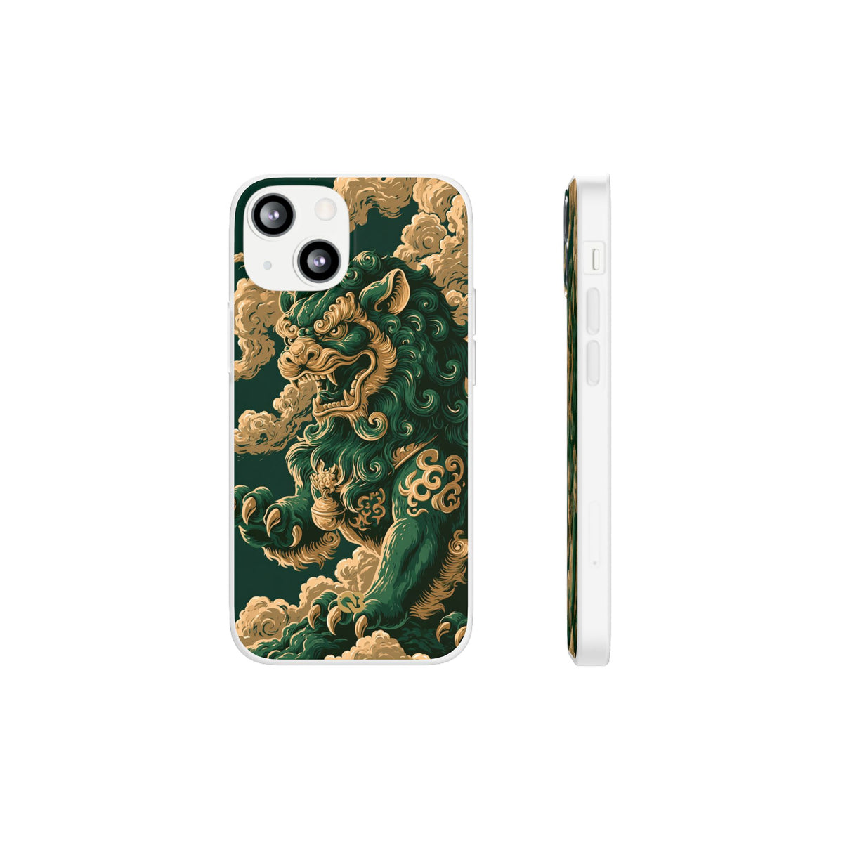 Imperial Guardian Lion · Lite Phone Case for iPhone · Green