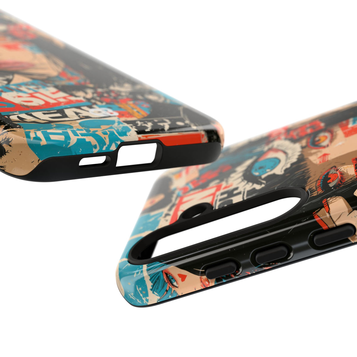 Shibuya Street Collage · Tough Phone Case for Samsung · Red