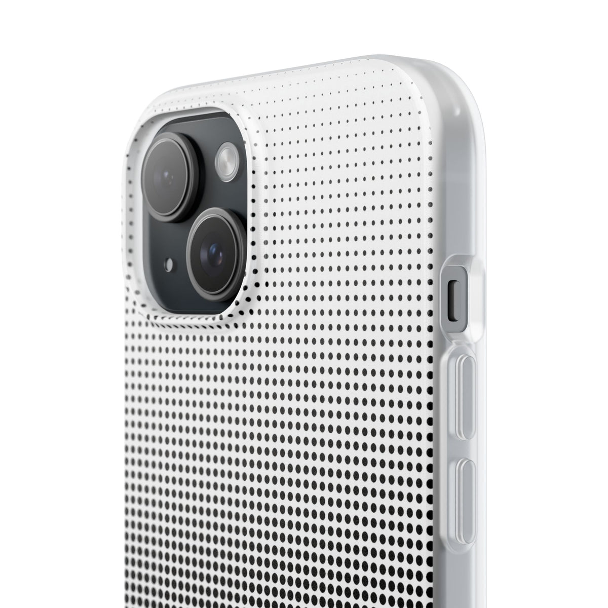Black Lite Phone Case for iPhone - Obsidian Halftone Flux