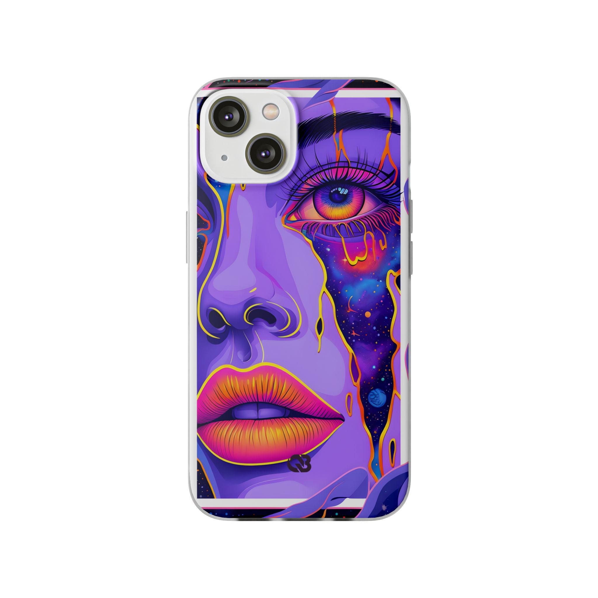 Violet Cosmic Gaze · Soft Phone Case for iPhone