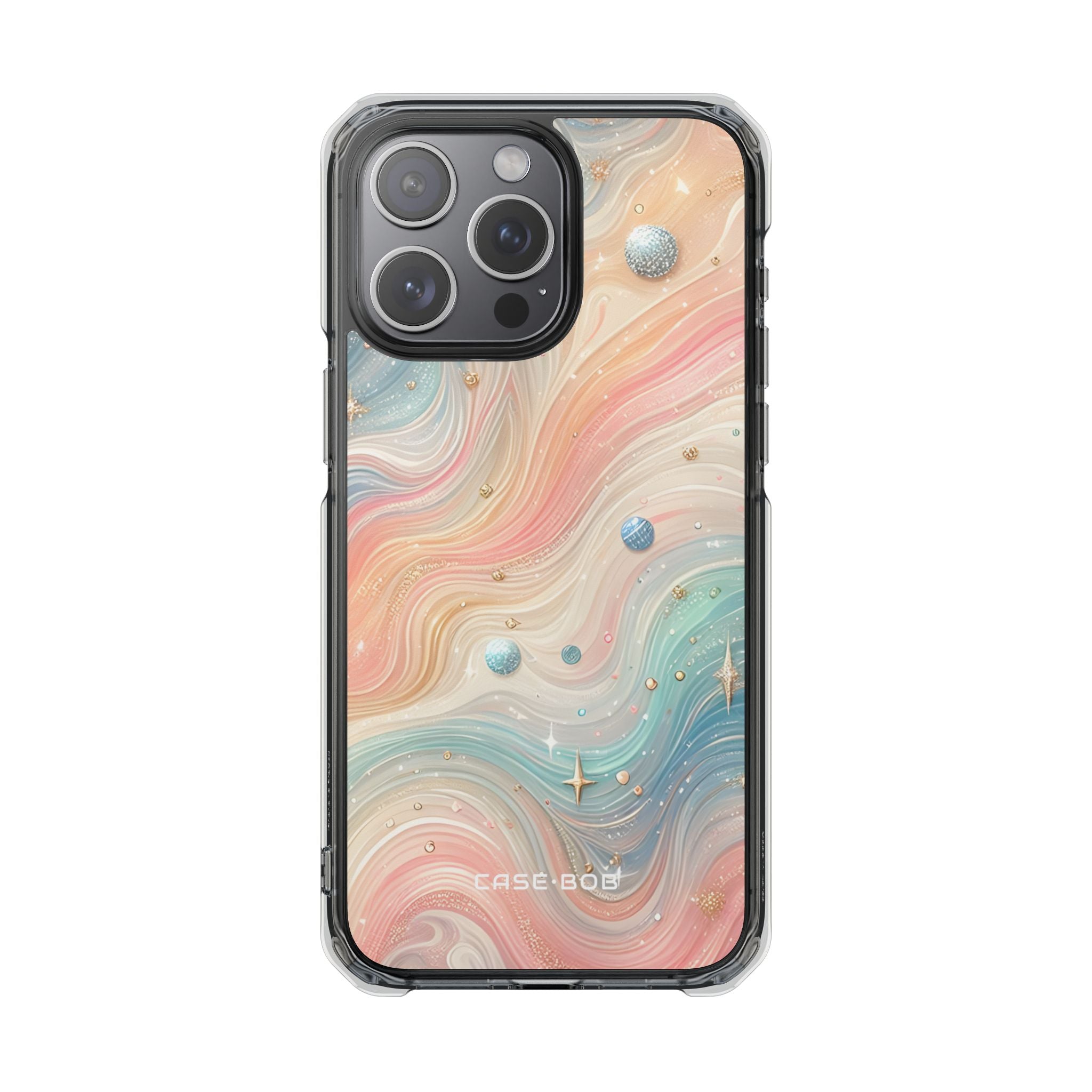 Iridescent Swirls iPhone 15 Pro Max - Impact -suojakotelo
