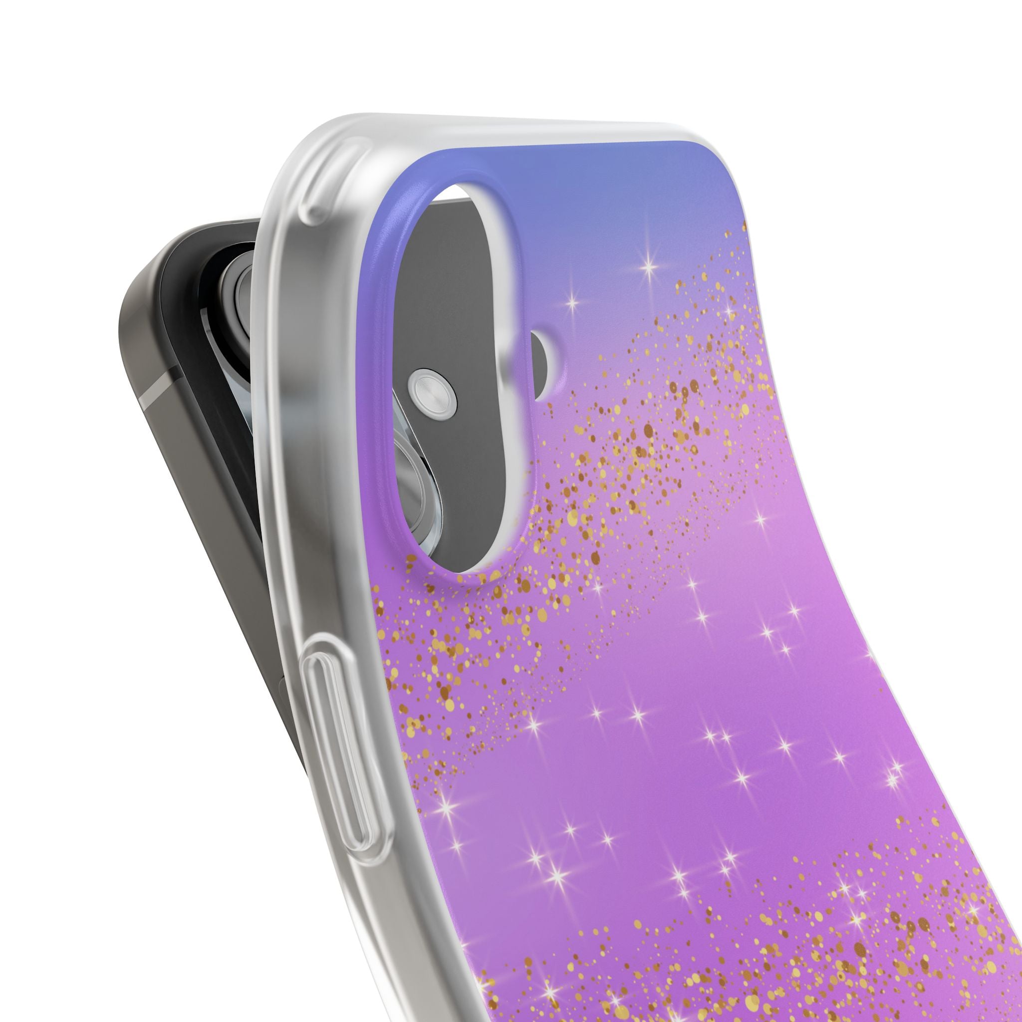 Golden Glide iPhone 16 Skal - Mjuk