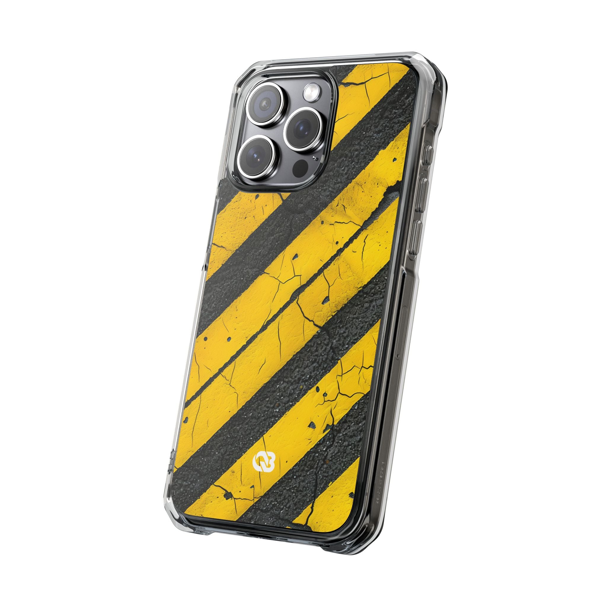 Cracked Hazard Stripes · Impact Custodia per iPhone · Magsafe