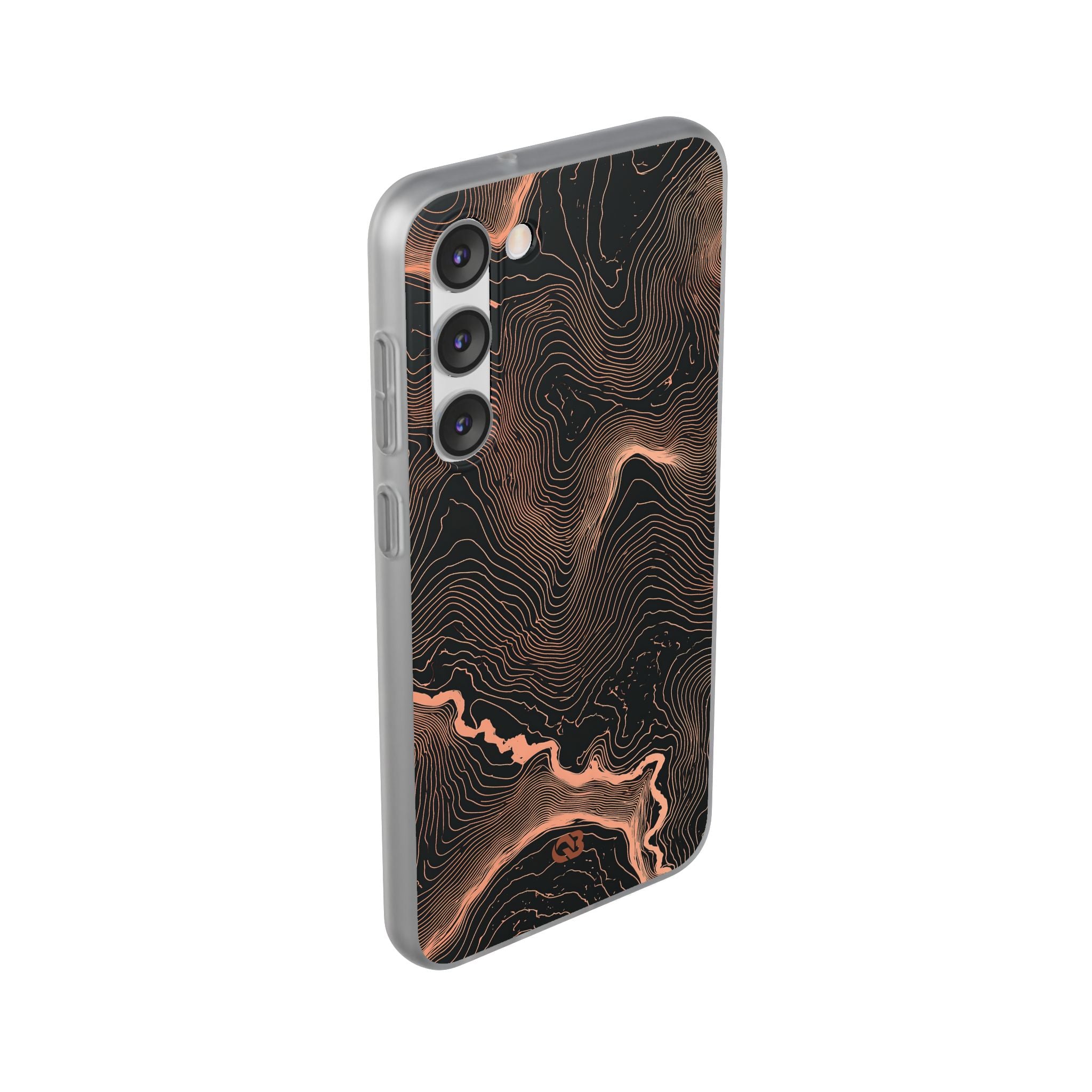 Orange Lite Phone Case for Samsung - Salmon Ridge Topo