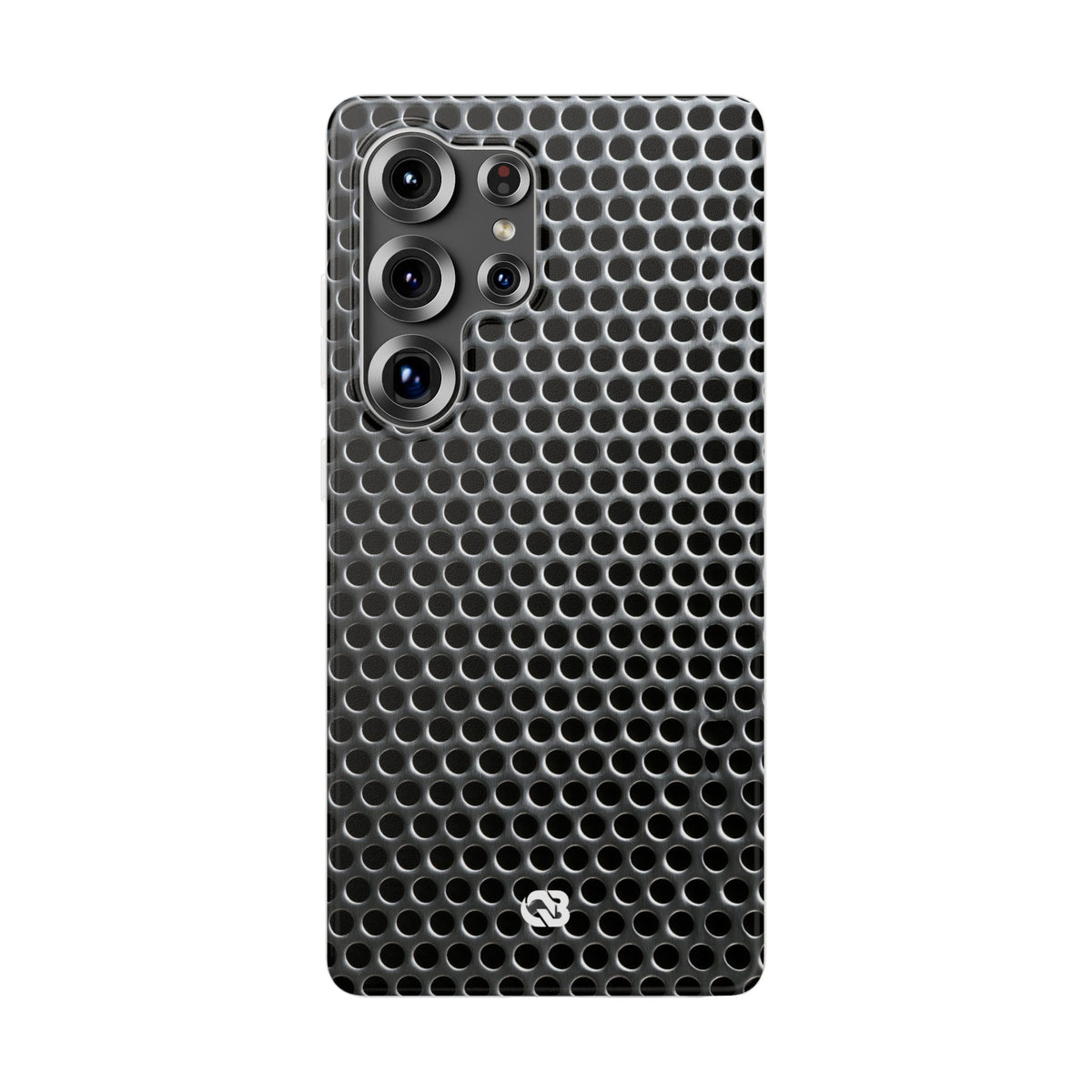 Brushed Perforated Steel · Lite Phone Case for Samsung · Silver