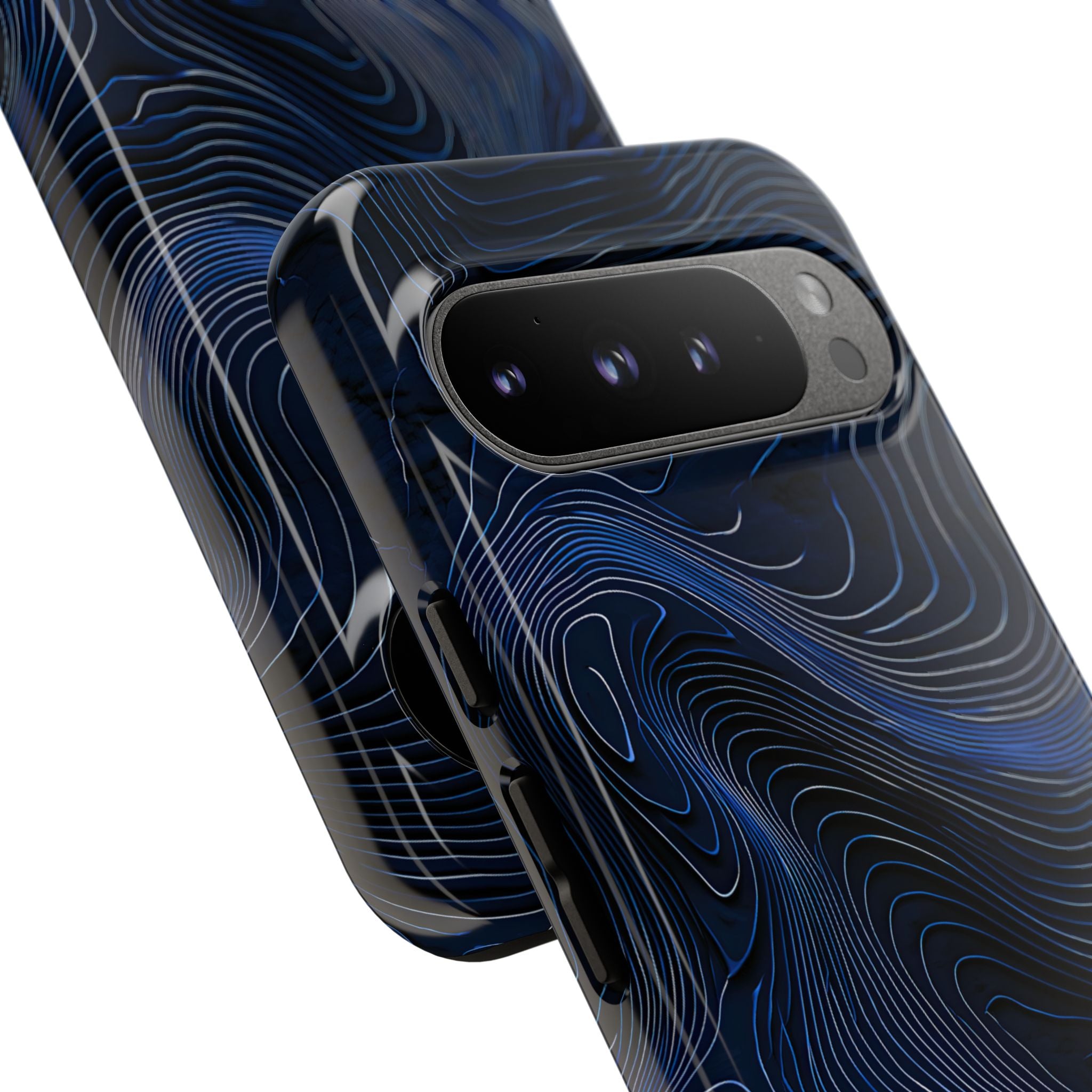 Blue Tough Phone Case for Google Pixel - Cobalt Contour Ridge