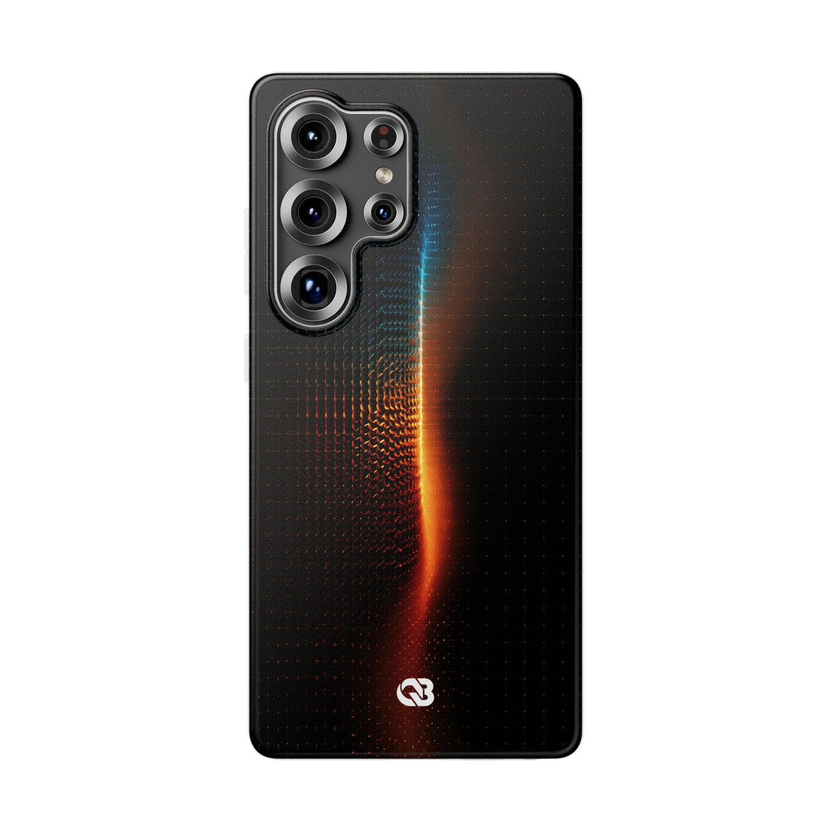 Luminous Refraction Grid · Lite Phone Case for Samsung · Black