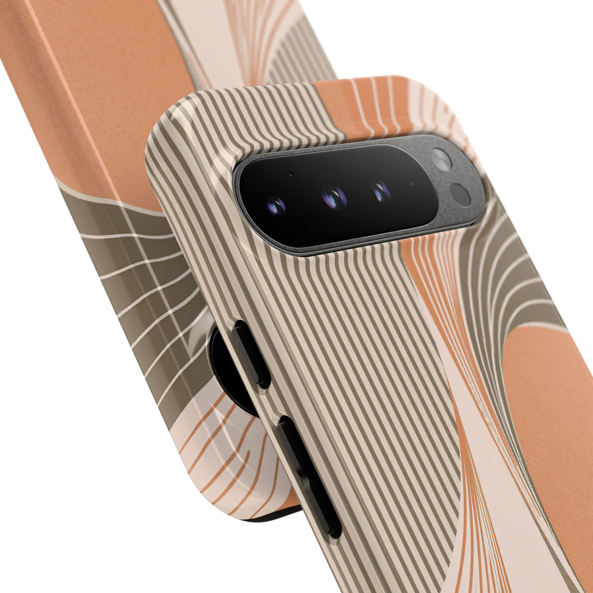 Orange Tough Phone Case for Google Pixel - Desert Arc Horizon