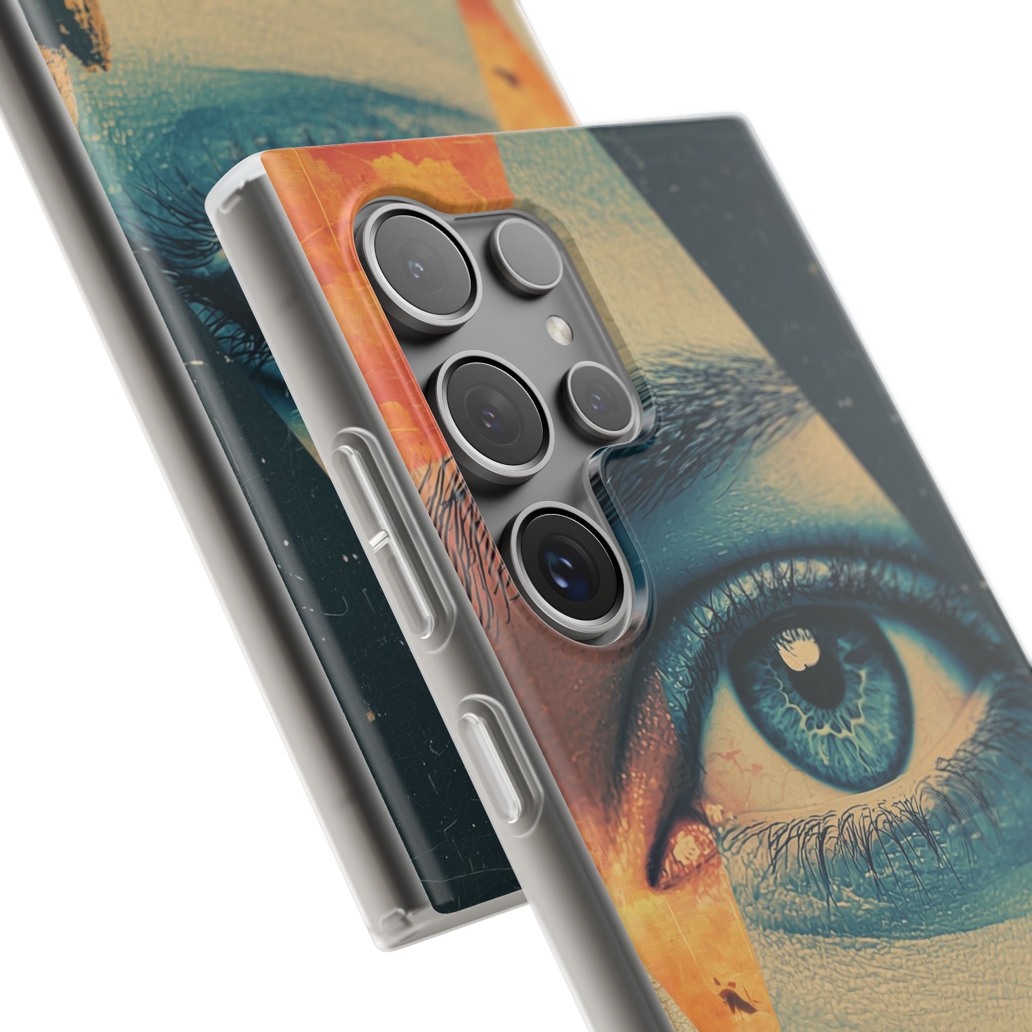 Fragmented Peak Gaze · Coque de téléphone Soft pour Samsung