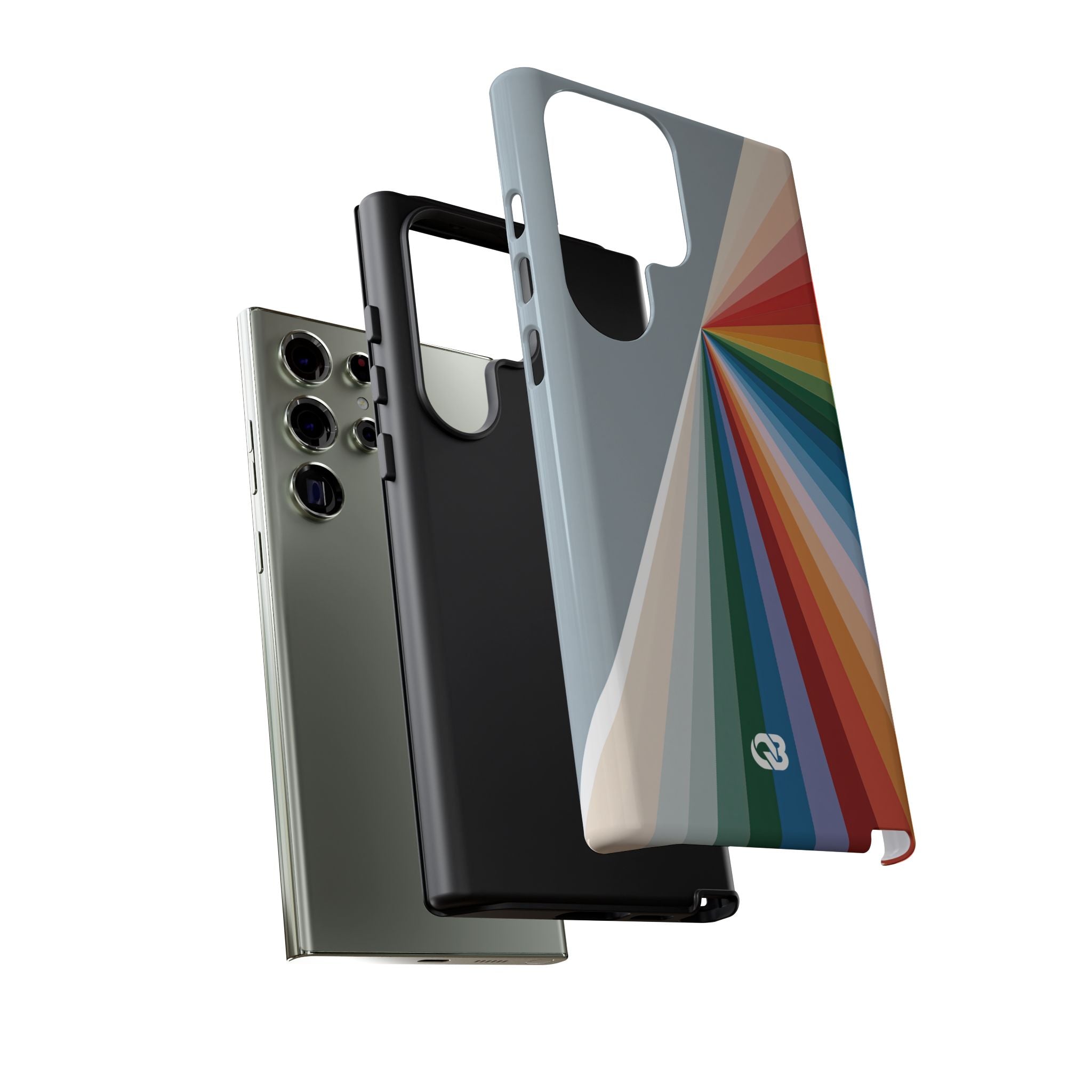 Grey Tough Phone Case for Samsung - Slate Prism Burst