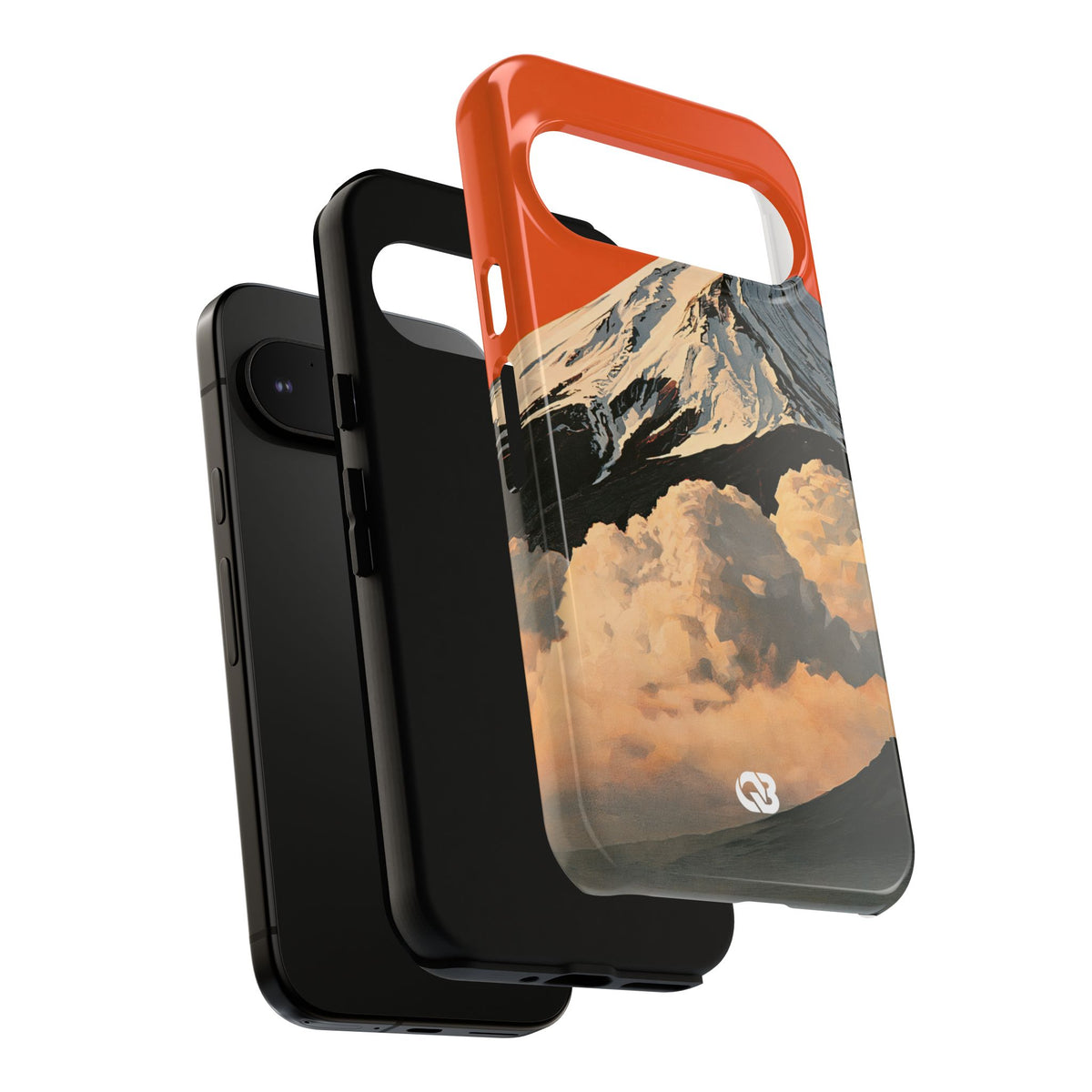 Sacred Peak Fuji · Tough Phone Case for Pixel · Orange