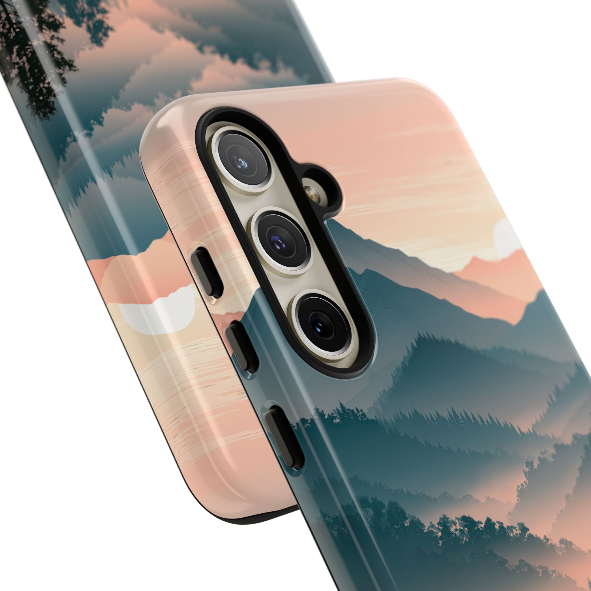 Teal Tough Phone Case for Samsung - Alpine Teal Horizon
