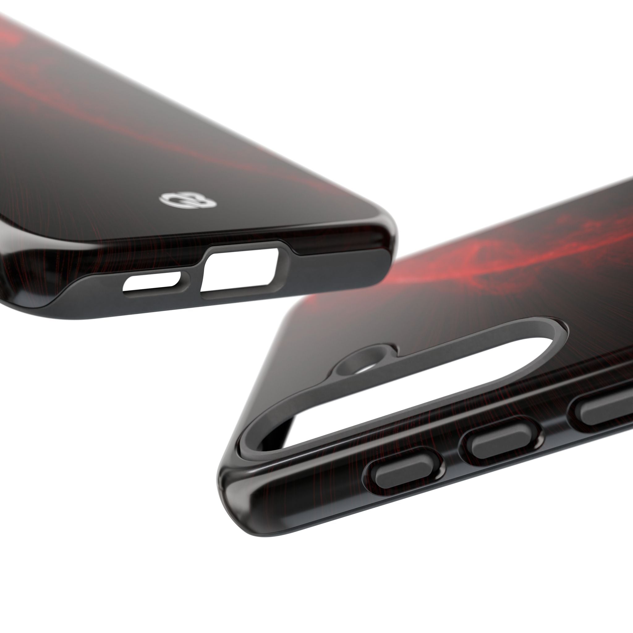 Red Tough Phone Case for Samsung - Solar Crimson Flare