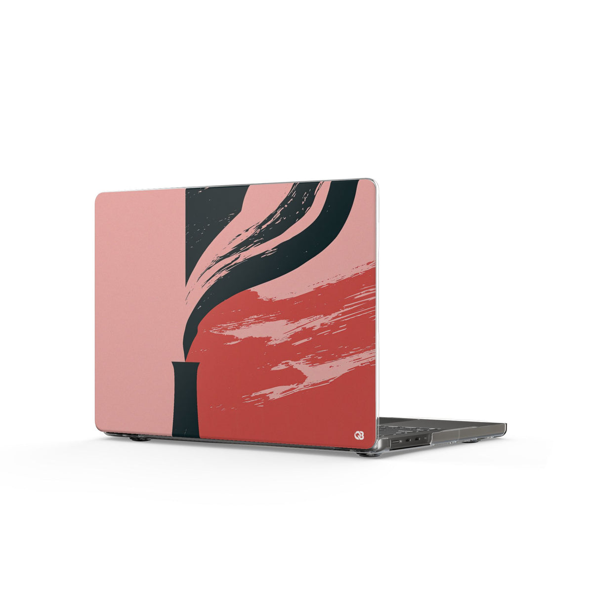 Crimson Horizon · Clear Hard Case for MacBook · Red
