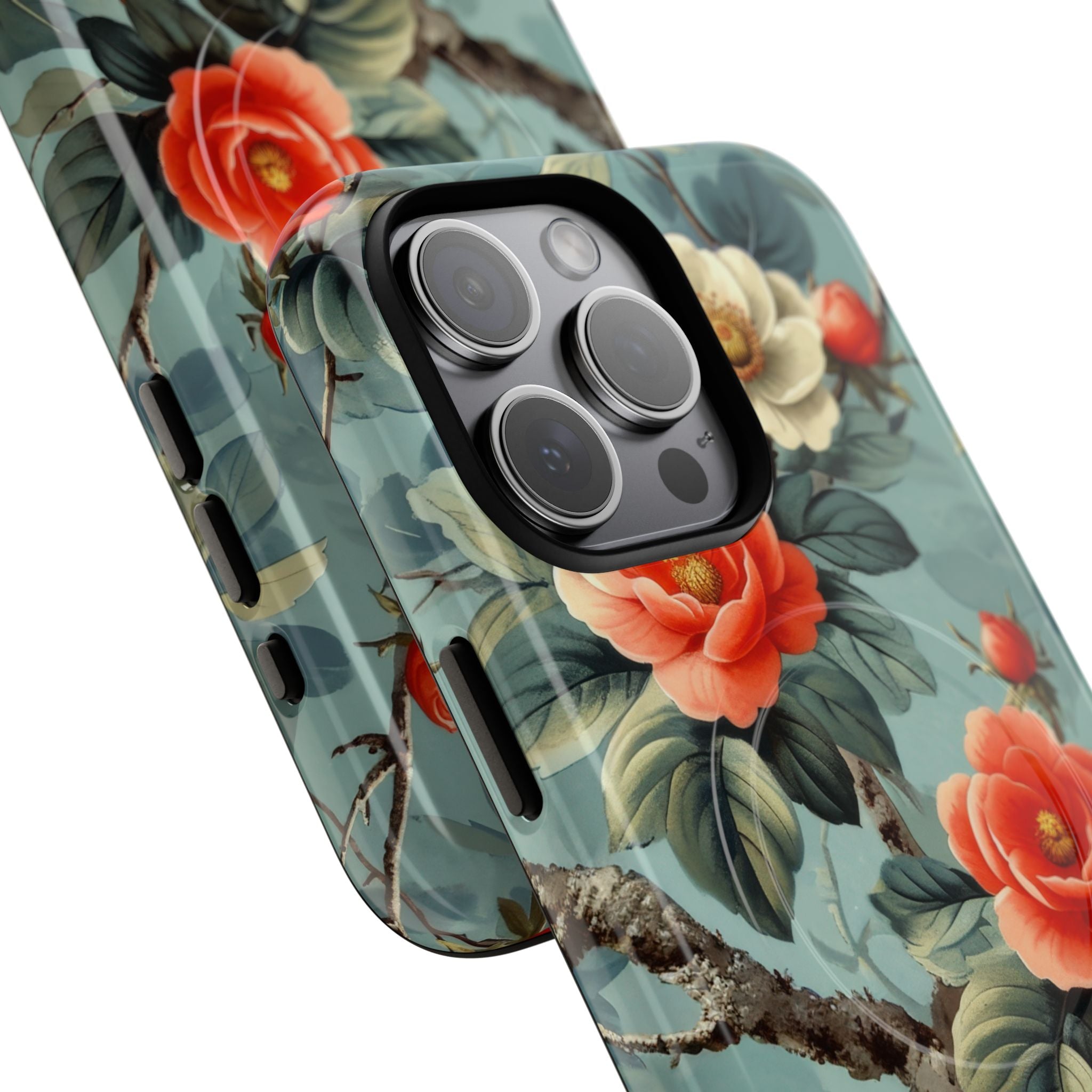 Coral Bloom iPhone 15 Pro Max Case - Tough+