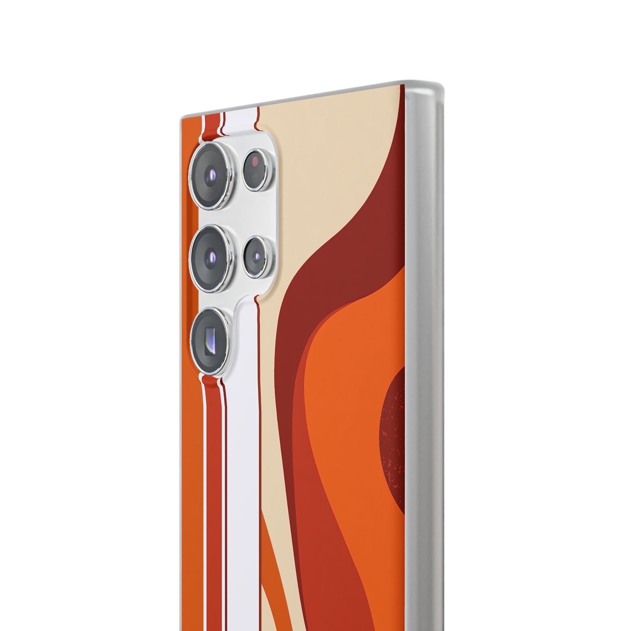 Orange Lite Phone Case for Samsung - Terracotta Metro Line