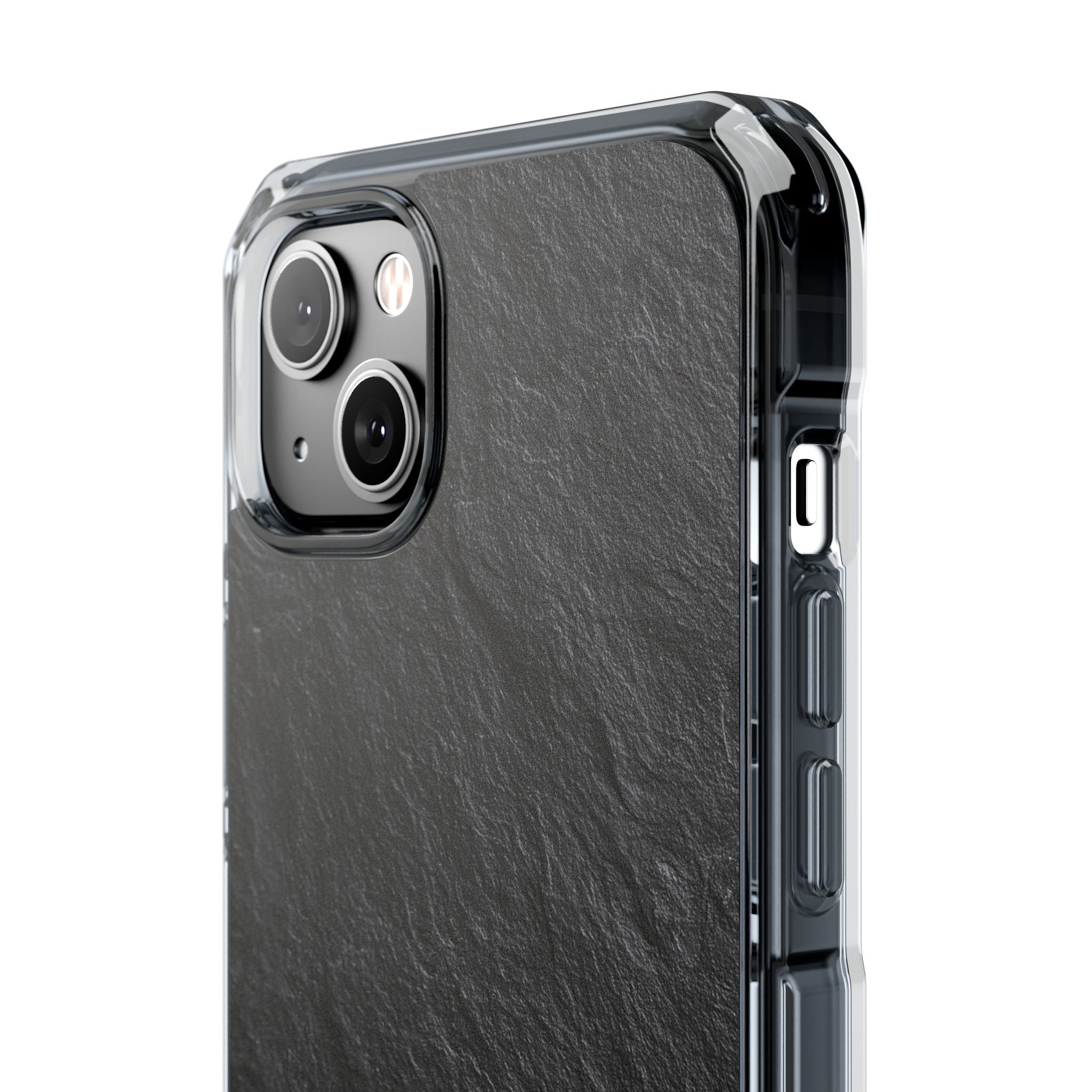 Black Impact MagSafe Phone Case for iPhone - Raw Obsidian Slate