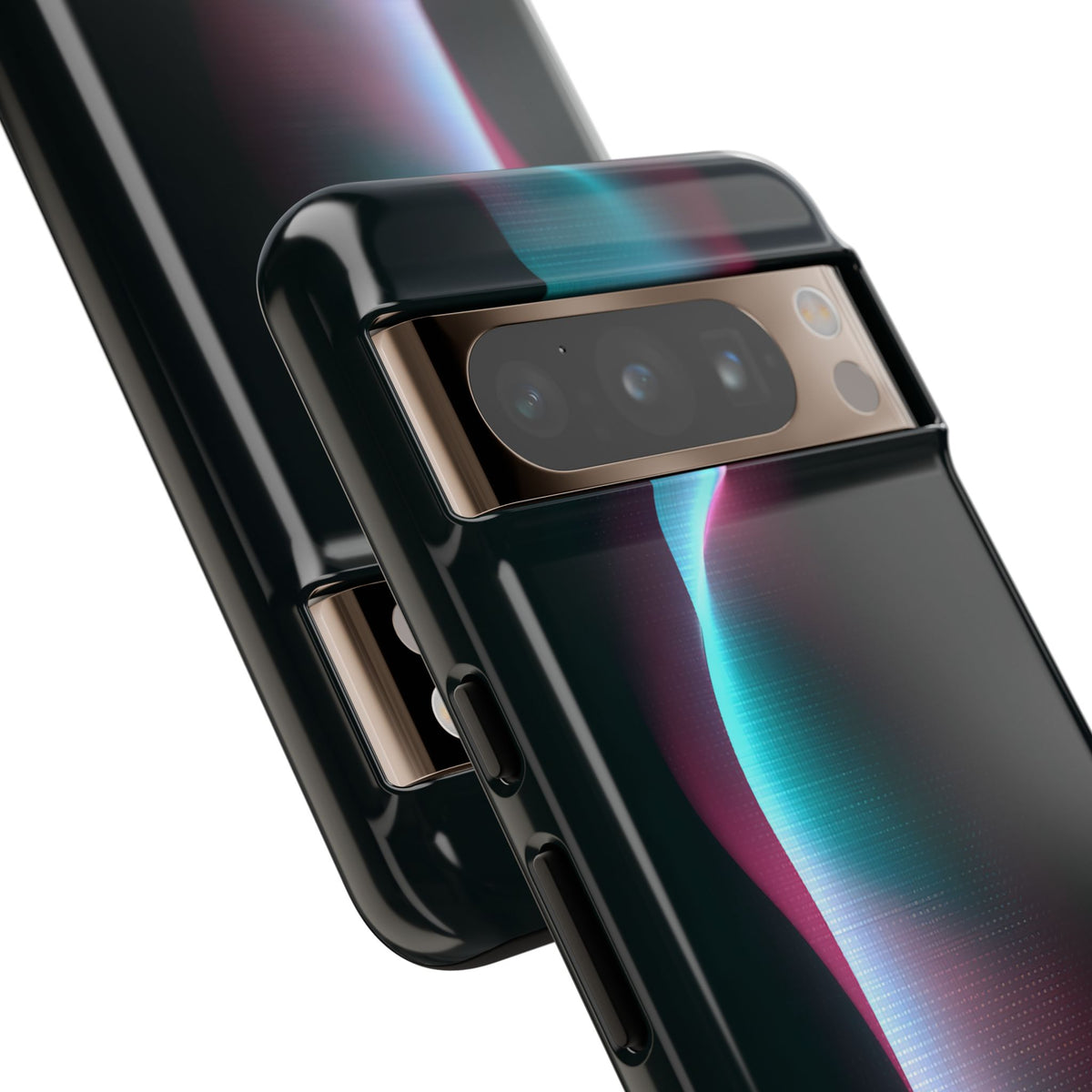 Neon Pixel Flow · Tough Phone Case for Pixel · Black