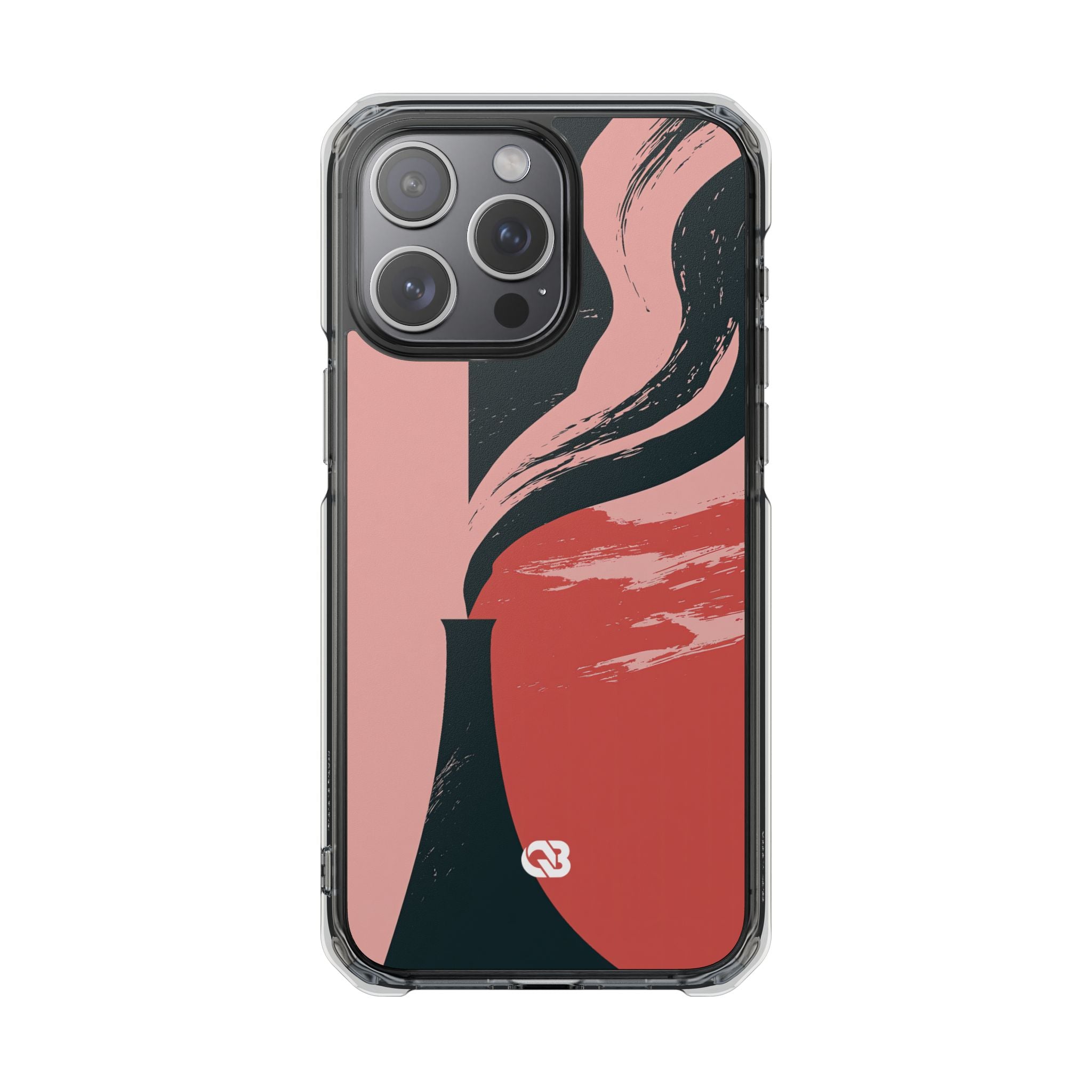 Pink Impact MagSafe Phone Case for iPhone - Cinder Rose Plume