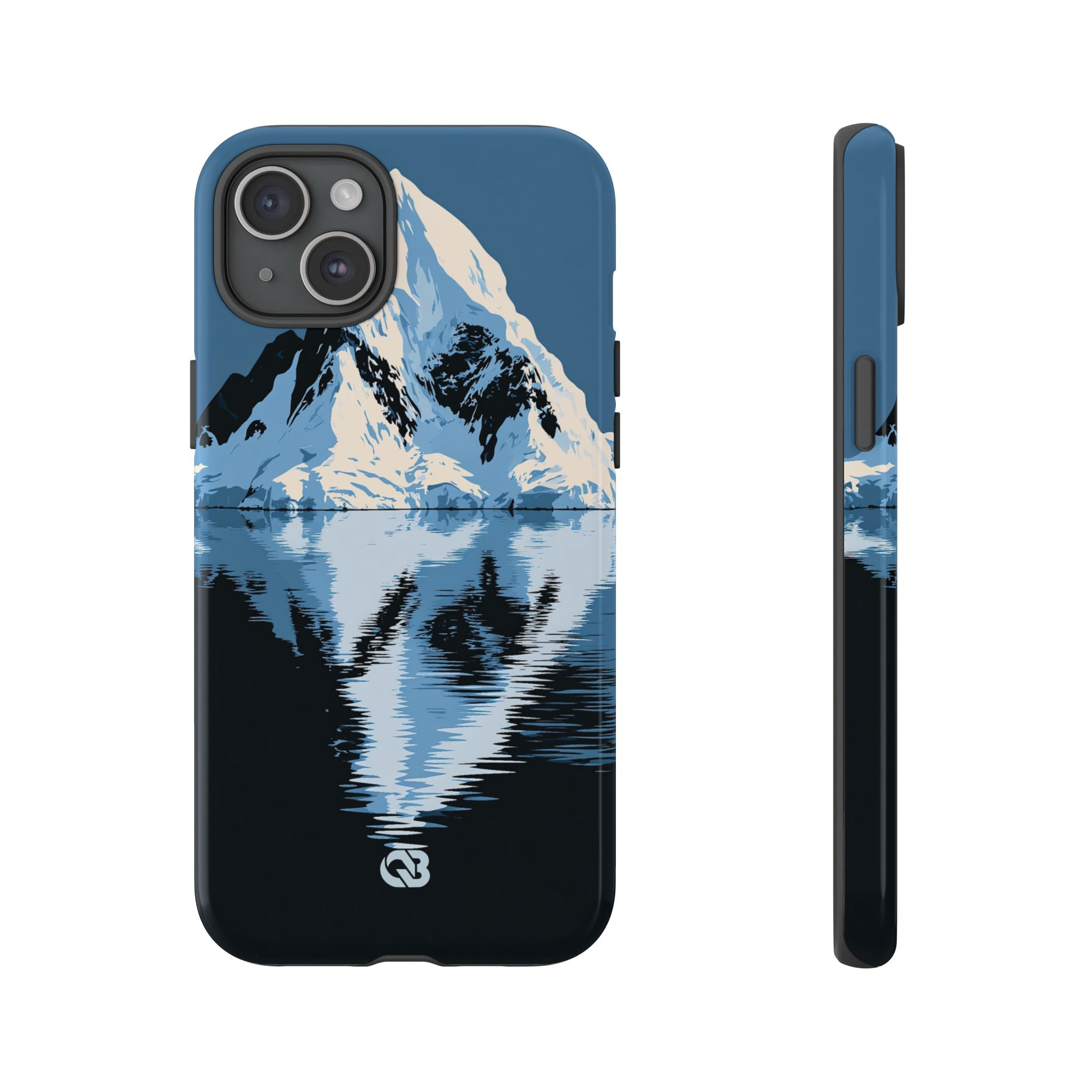 Blue Tough Phone Case for iPhone - Arctic Summit Mirror