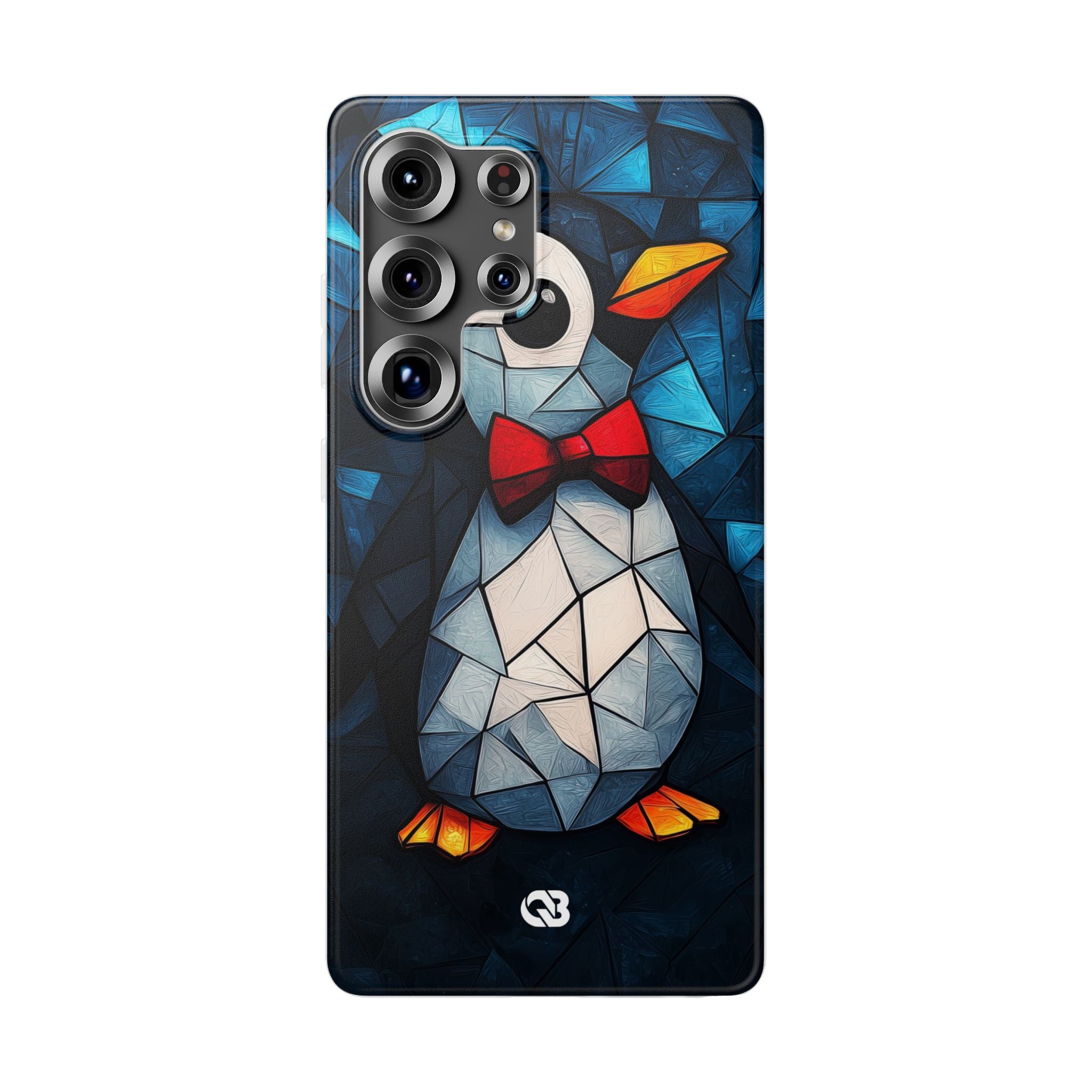 Mosaic Bowtie Penguin · Soft Phone Case for Samsung