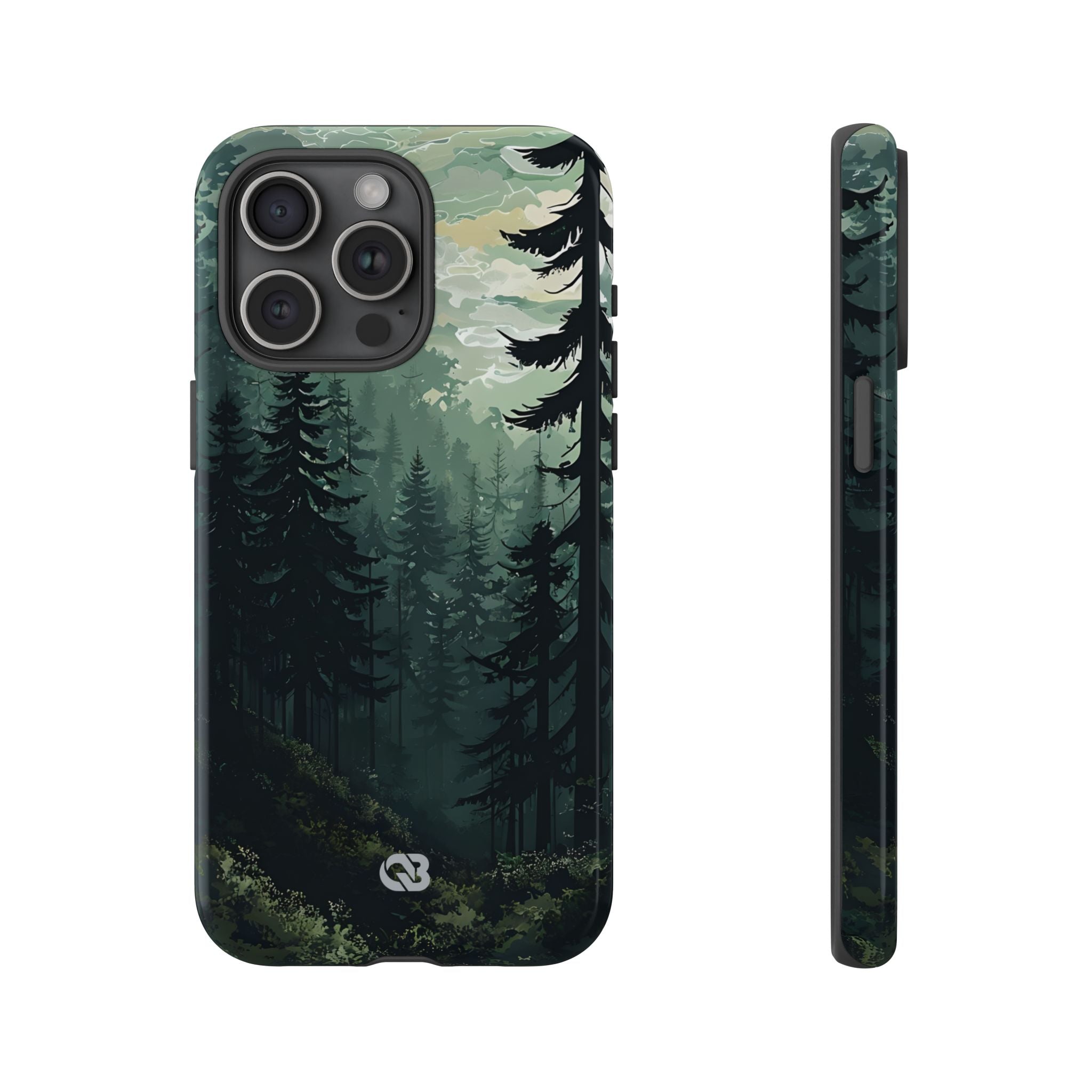 Misty Pine Shadow · Tough Phone Case for iPhone