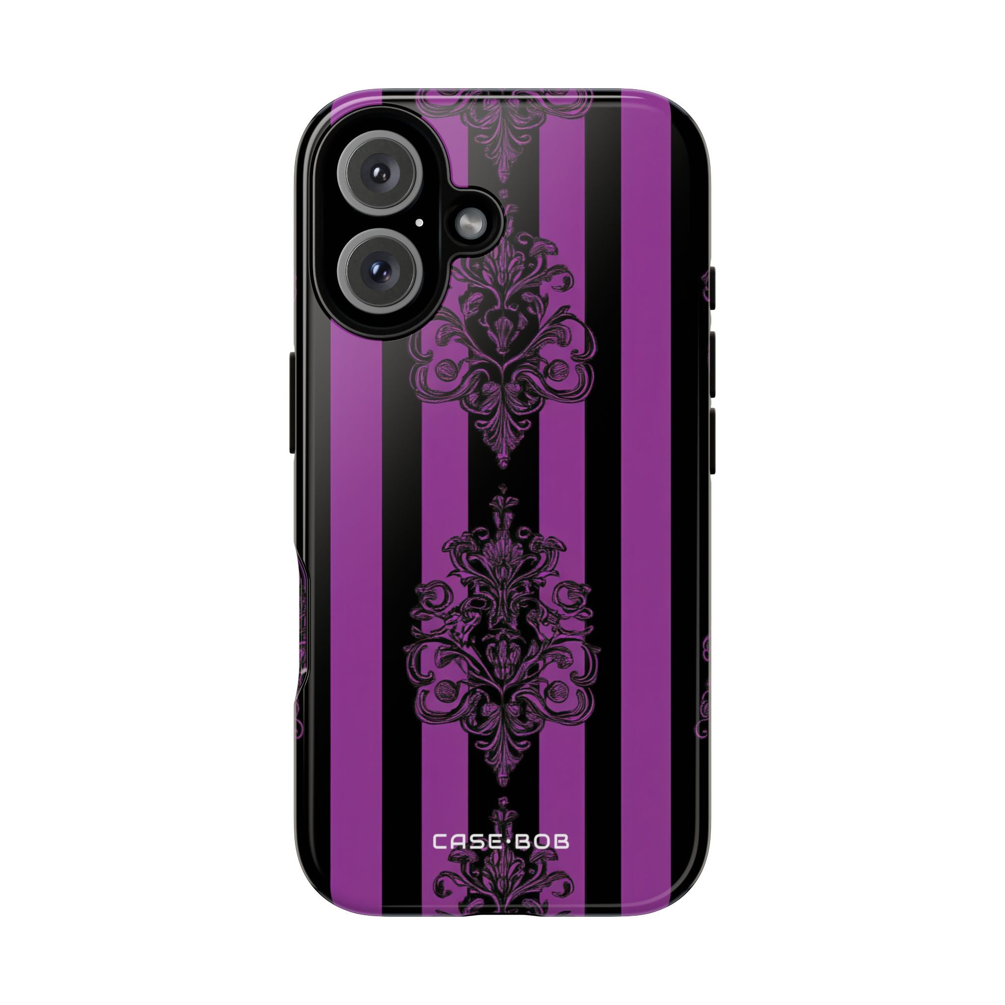 Damask Elegance Purple iPhone 16 Skal - Tough