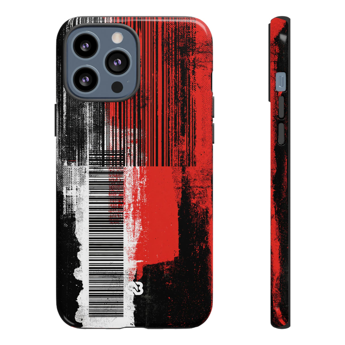 Distorted Barcode · Tough Phone Case for iPhone · Black